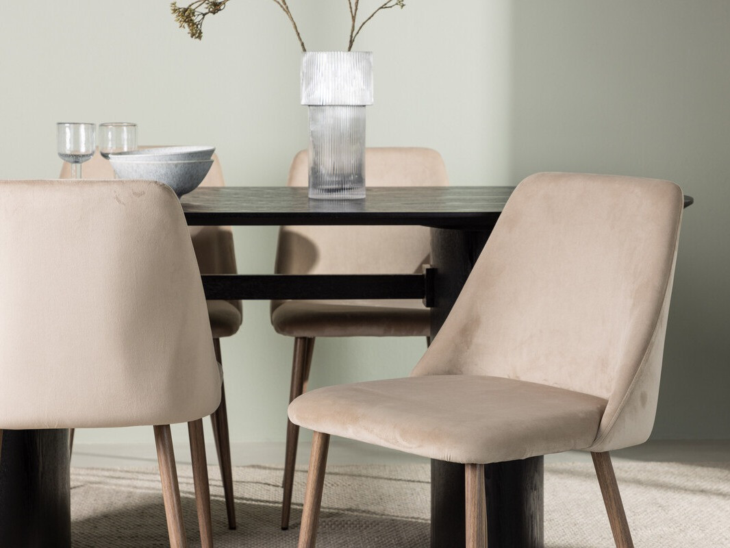 Conjunto de mesas y sillas para comedor Dallas 3995 (Negro)