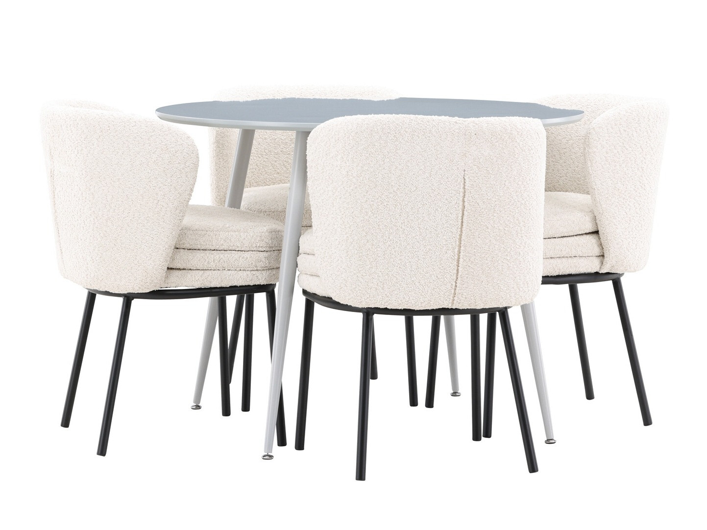 Conjunto de mesas y sillas para comedor Dallas 4561 (Gris)