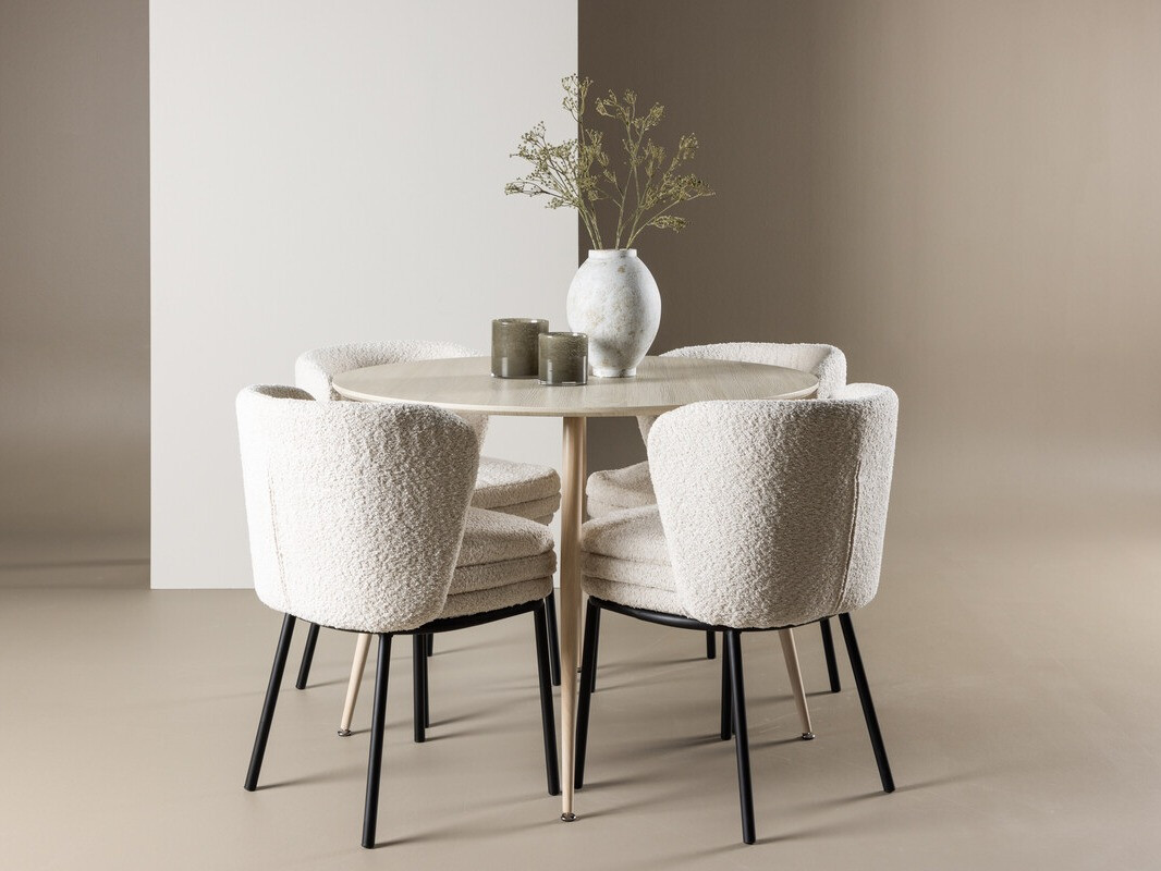 Conjunto de mesas y sillas para comedor Dallas 4561 (Luminoso madera)