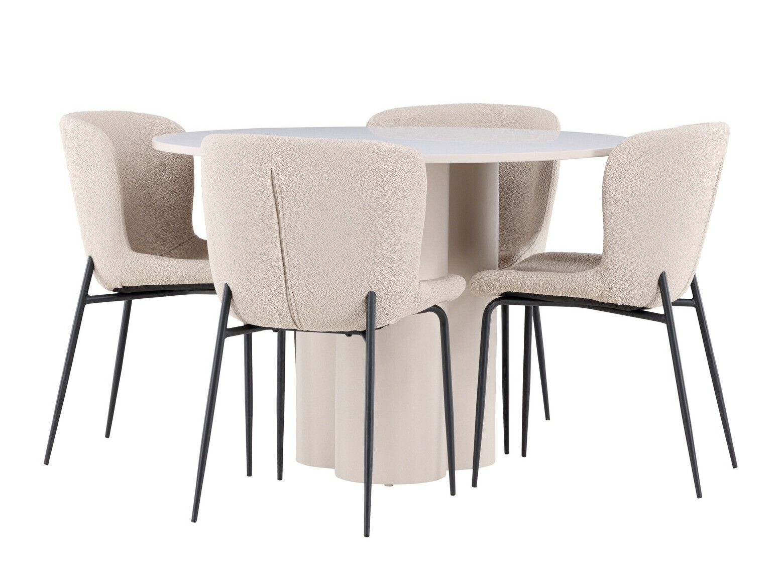 Conjunto de mesas y sillas para comedor Dallas 4562 (Beige)