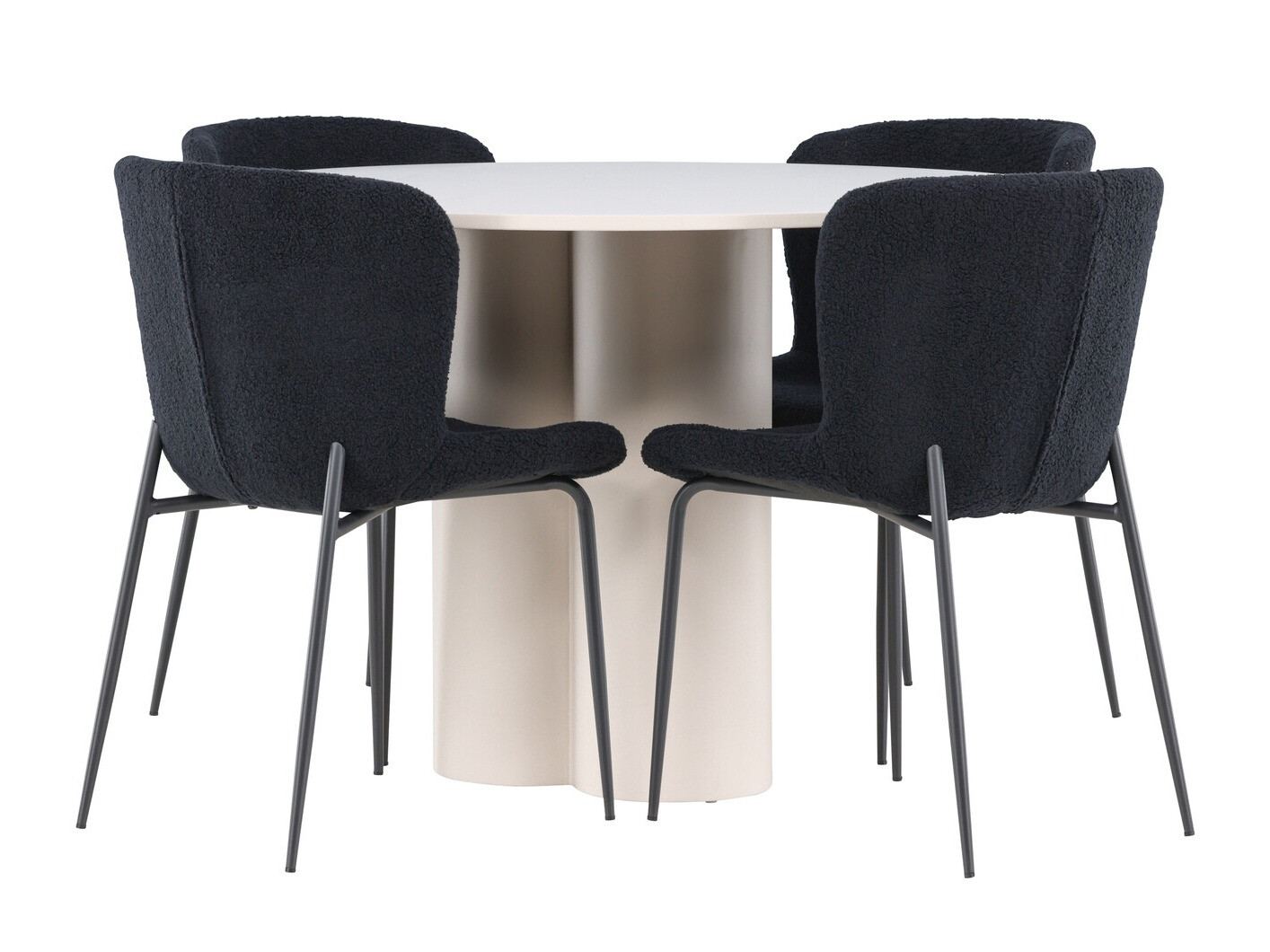 Conjunto de mesas y sillas para comedor Dallas 4562 (Beige)