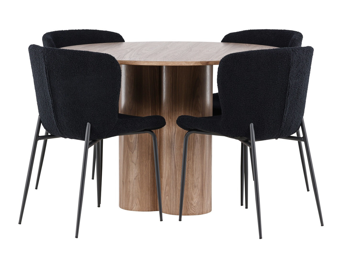 Conjunto de mesas y sillas para comedor Dallas 4562 (Marrón)