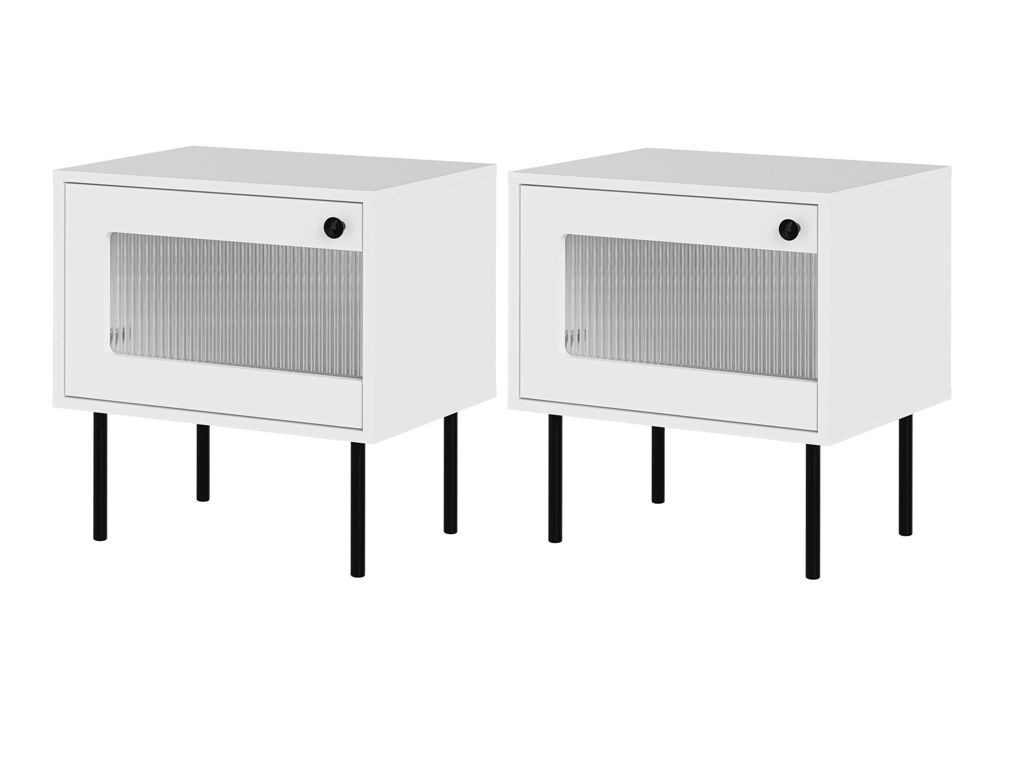 Conjunto de mesitas de noche Feletri 107 (Blanco)