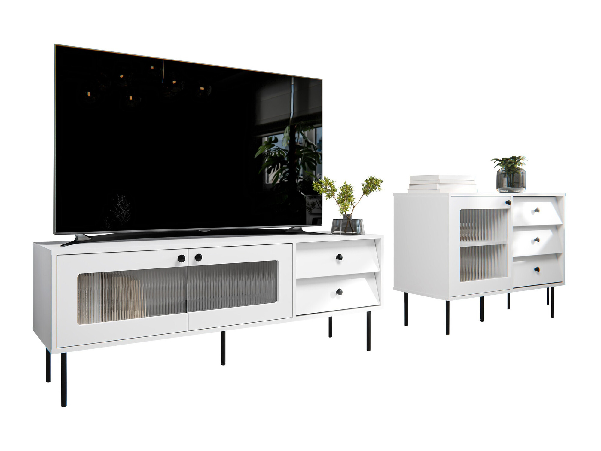 Conjunto de salón Feletri 108 (Blanco)