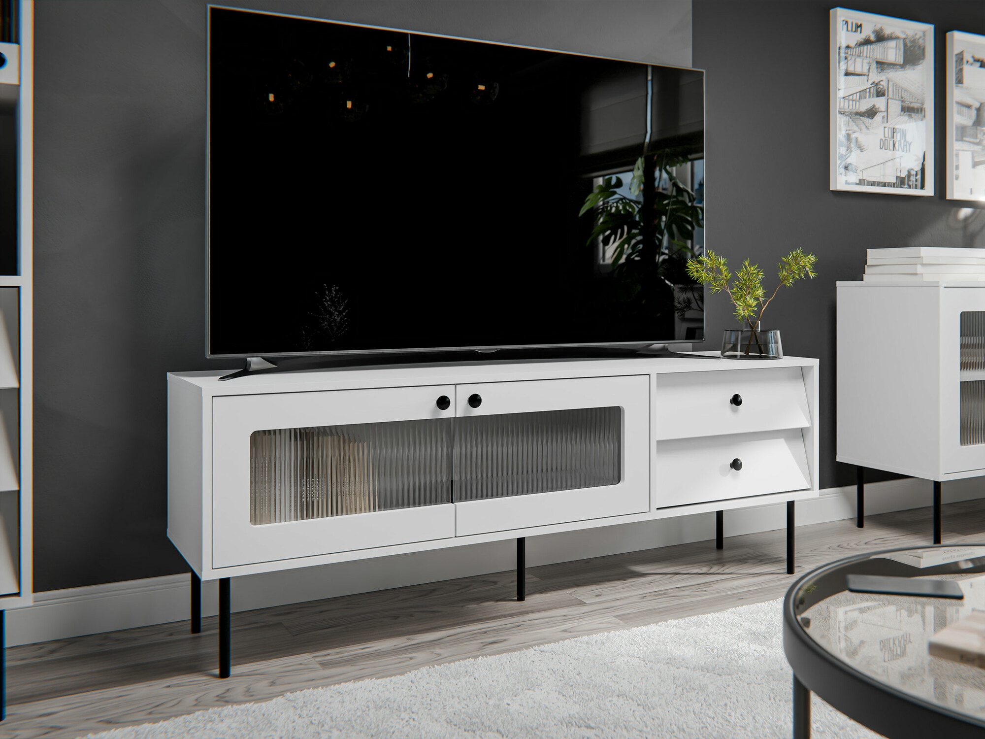 Mueble TV Feletri 102 (Blanco)