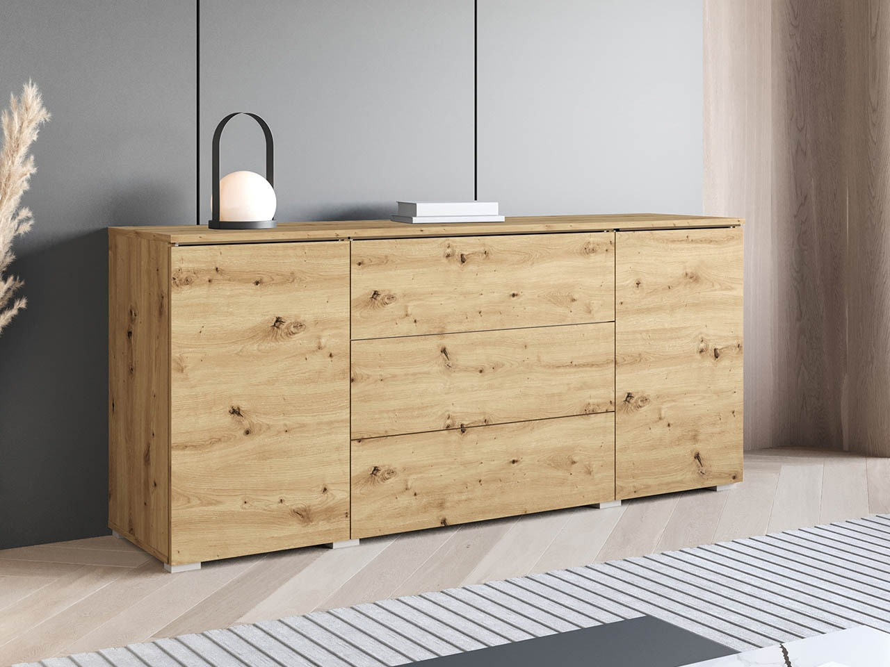 Cómoda Mirfivo 102 (Roble Artisan)