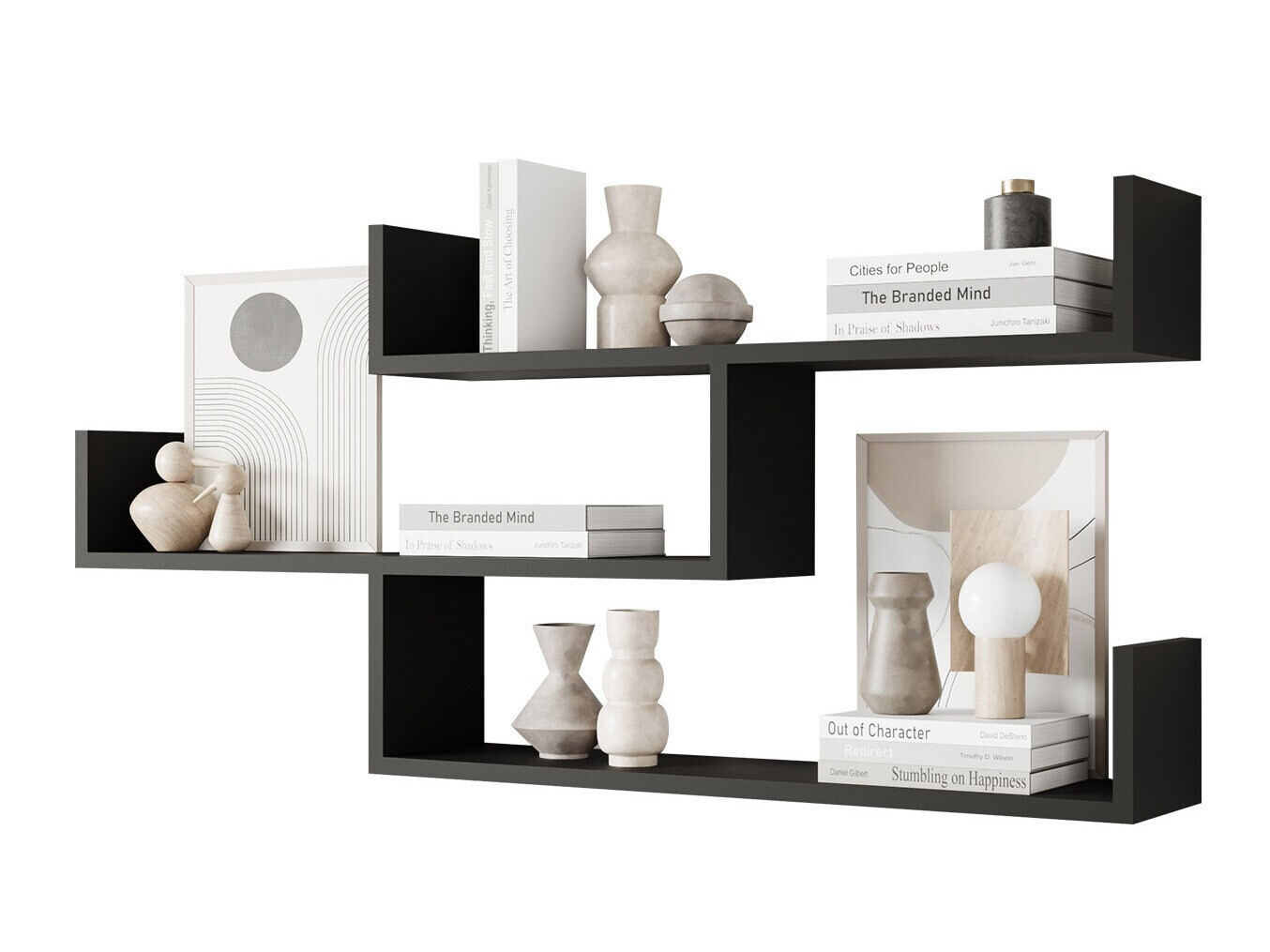 Estantería de pared Lexicon I (Grafito)