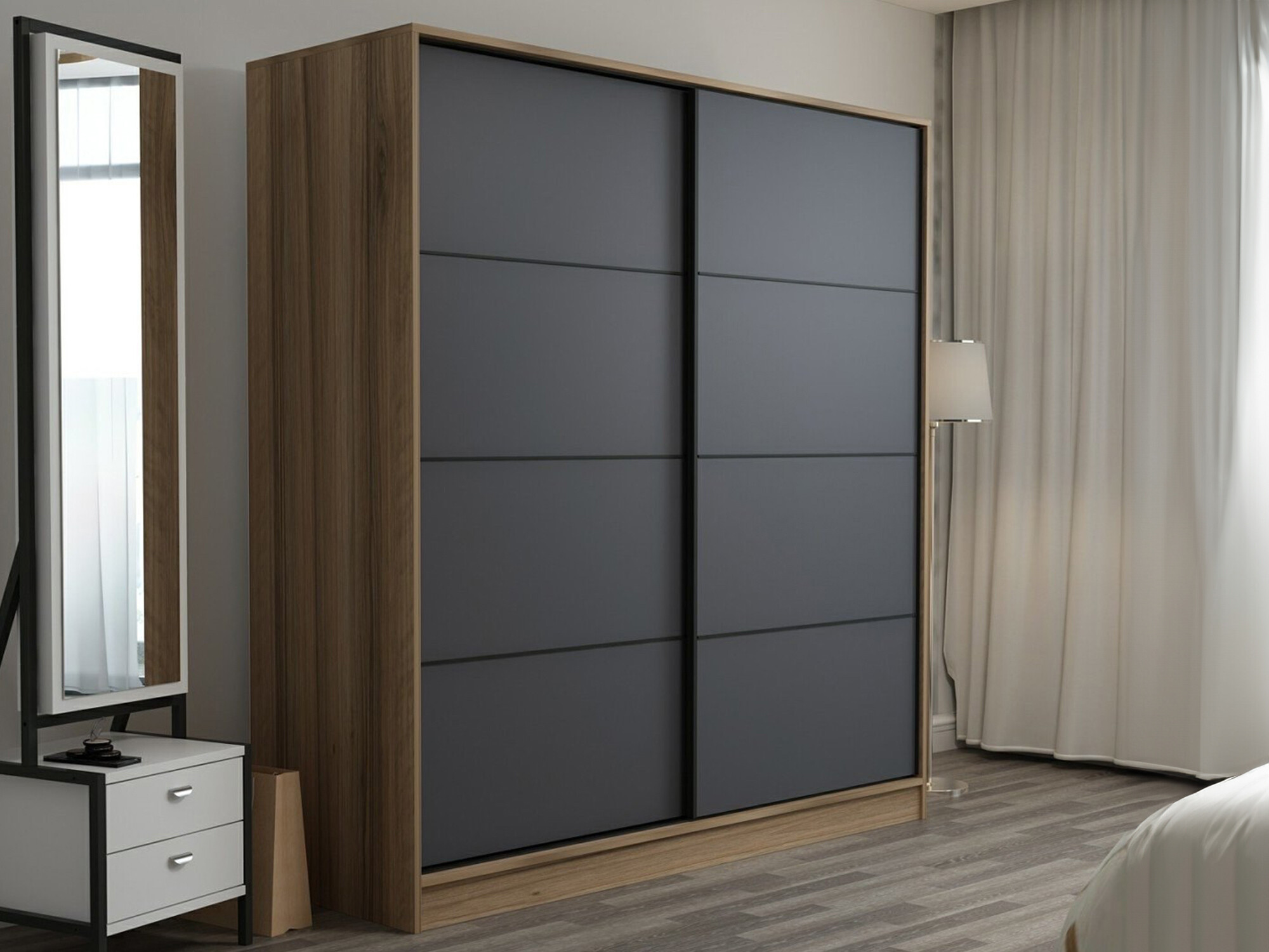 Armario Kailua T102 (Antracita + Roble)