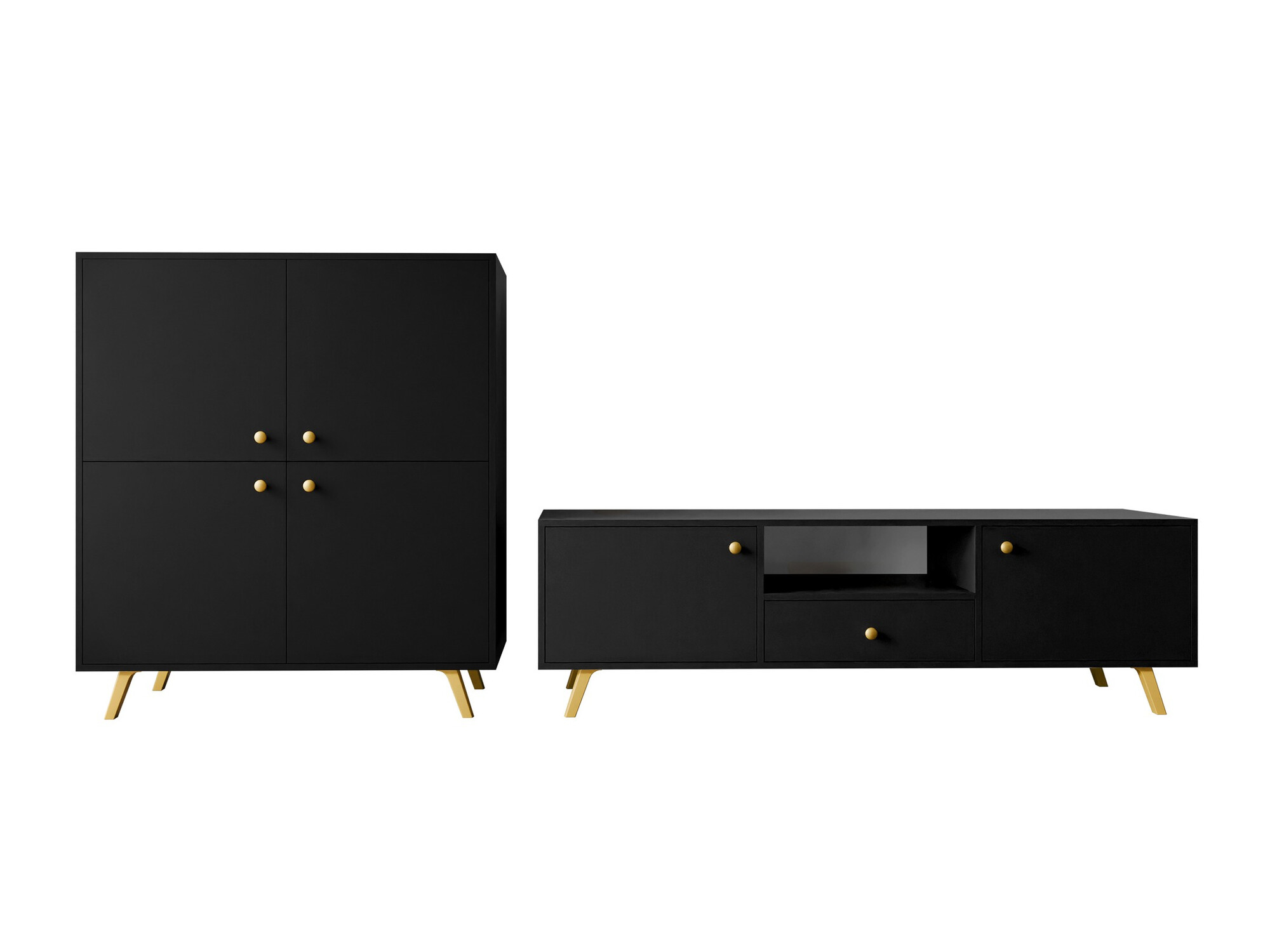 Conjunto de salón Monfera 105 (Negro)