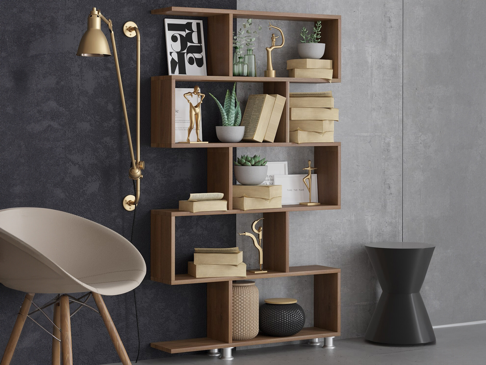 Estantería Kailua 1042 (Nogal)