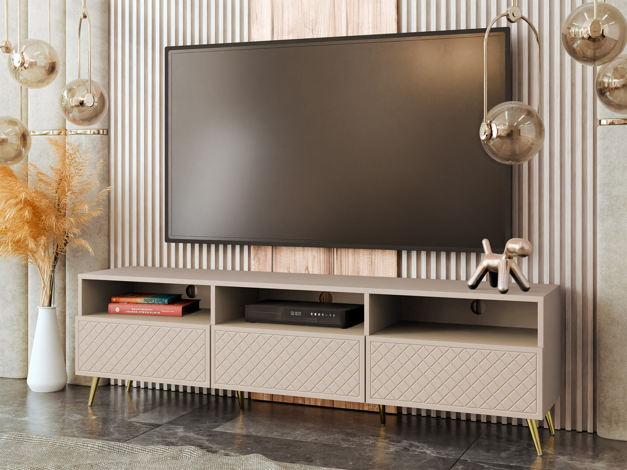 Mueble TV Comfivo Nuromo 106 (Beige)