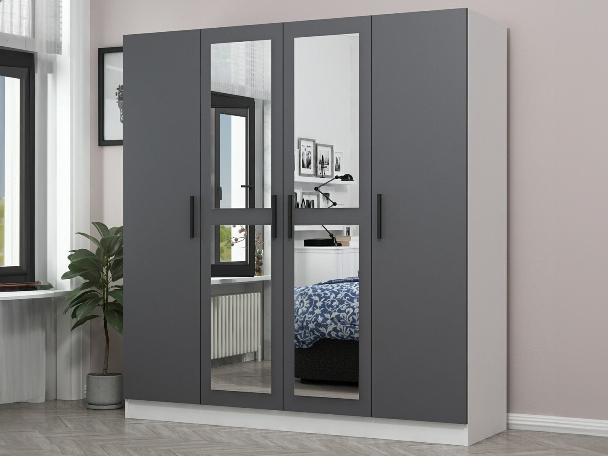 Armario Kailua 966 (Blanco + Antracita)