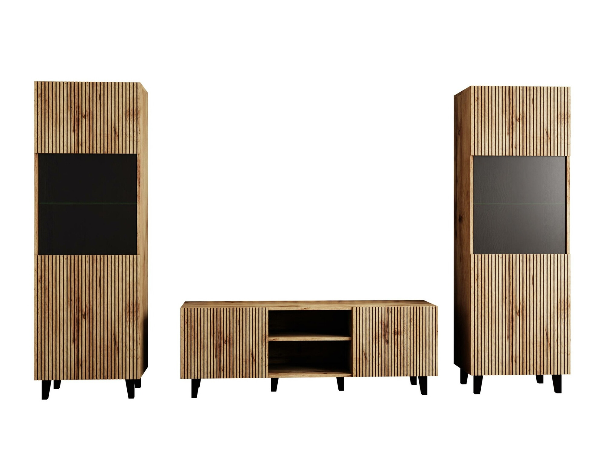 Conjunto de salón Comes (Roble wotan)