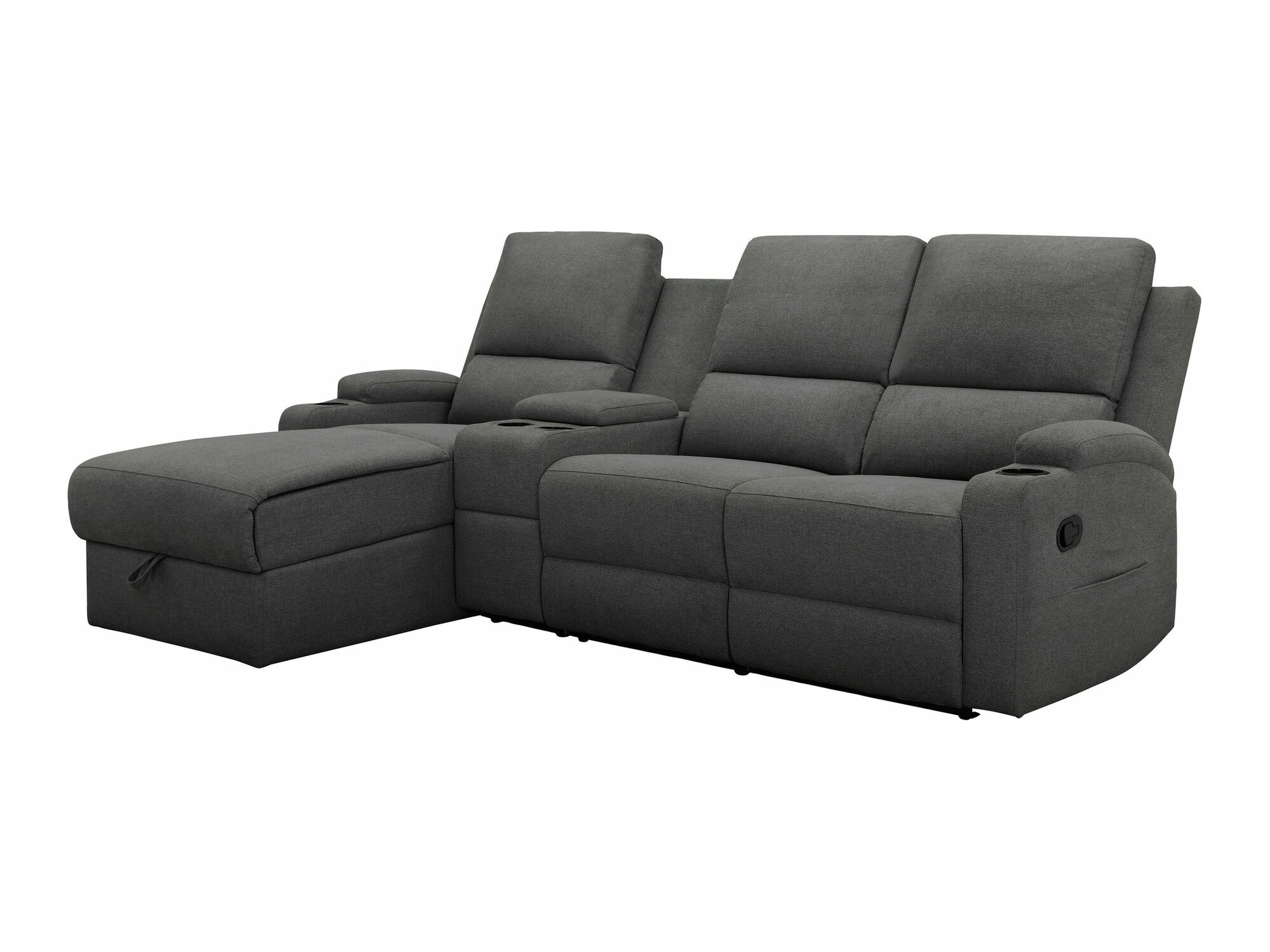 Sillón reclinable de ángulo suave Denton 1368 (Antracita)