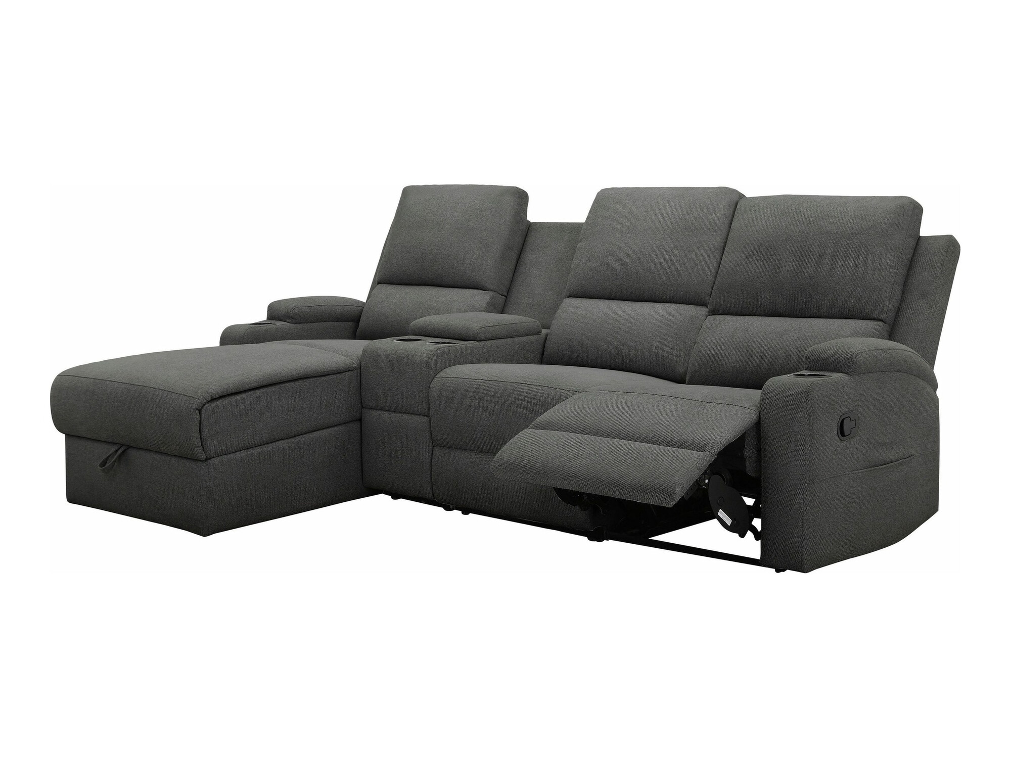 Sillón reclinable de ángulo suave Denton 1368 (Antracita)