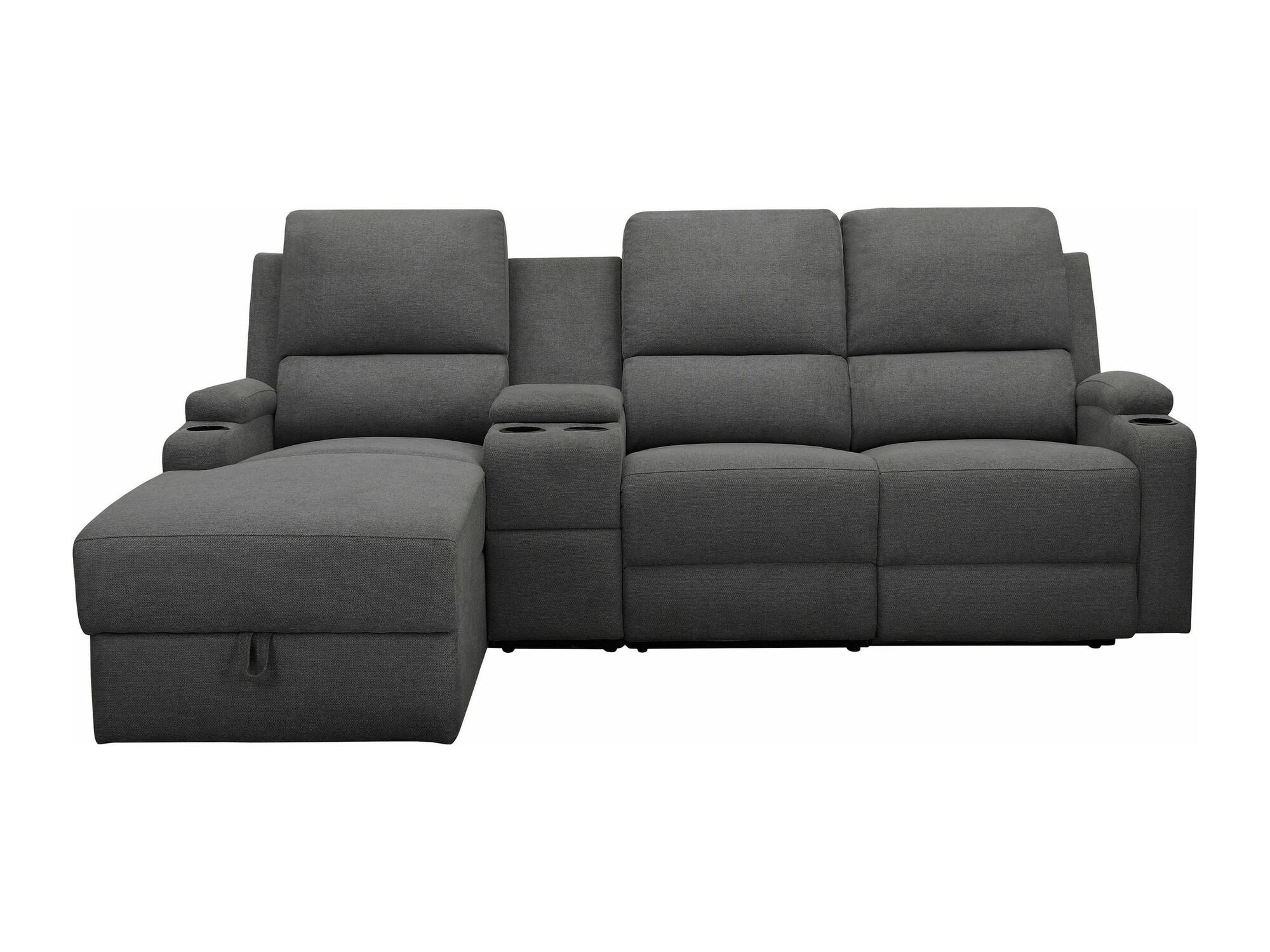 Sillón reclinable de ángulo suave Denton 1368 (Antracita)
