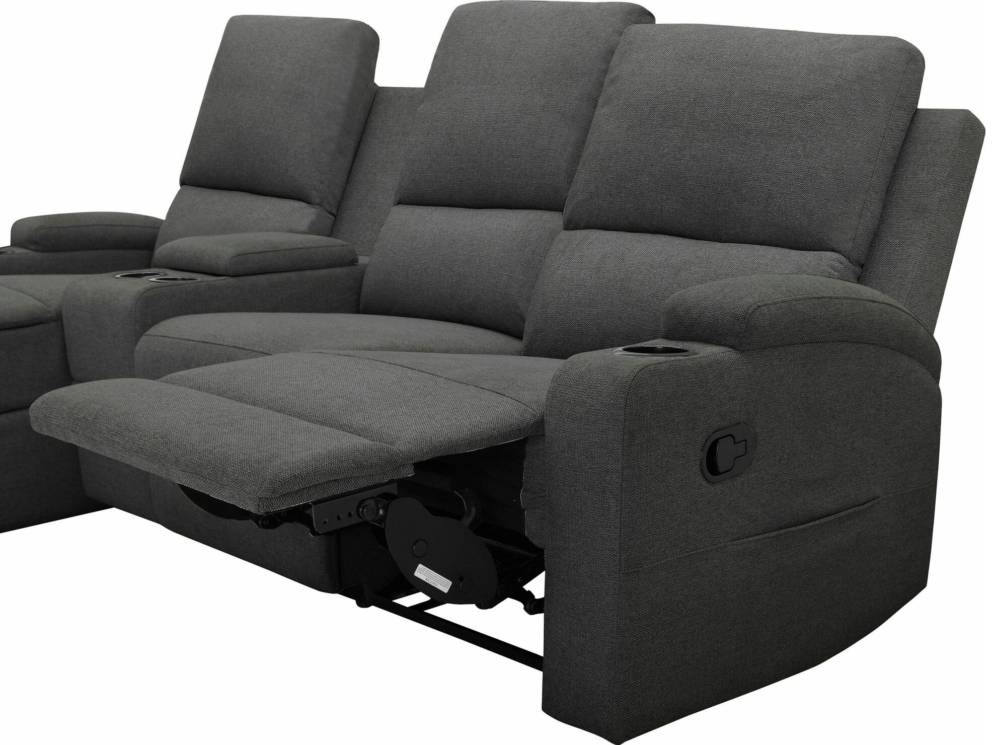 Sillón reclinable de ángulo suave Denton 1368 (Antracita)