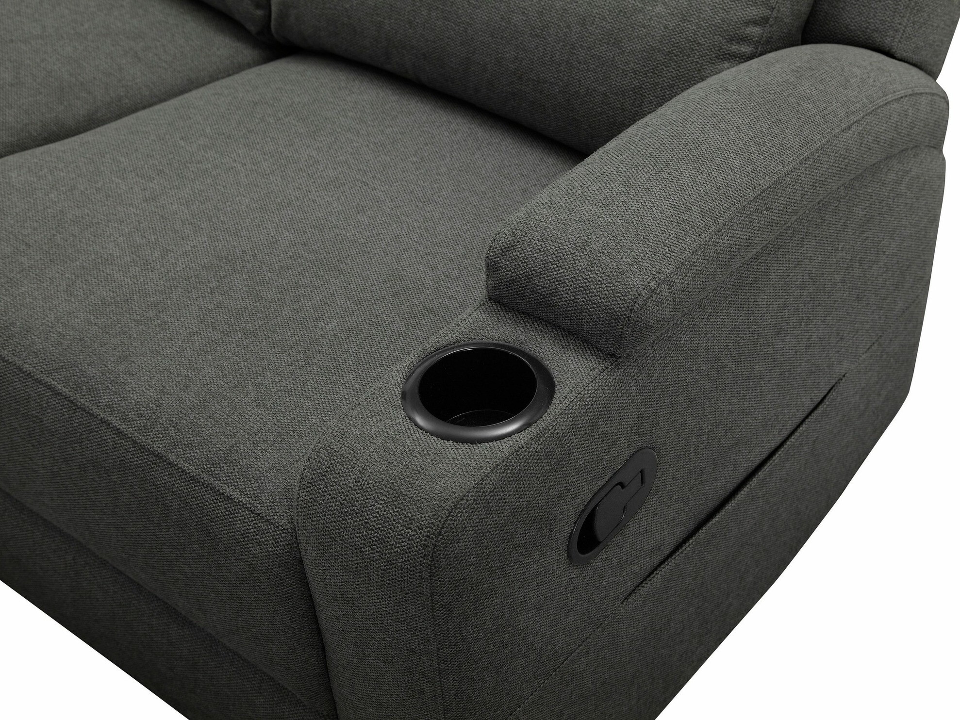 Sillón reclinable de ángulo suave Denton 1368 (Antracita)