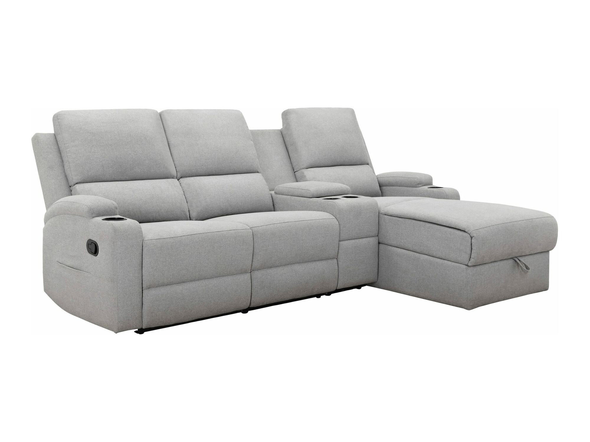 Sillón reclinable de ángulo suave Denton 1368 (Gris claro)