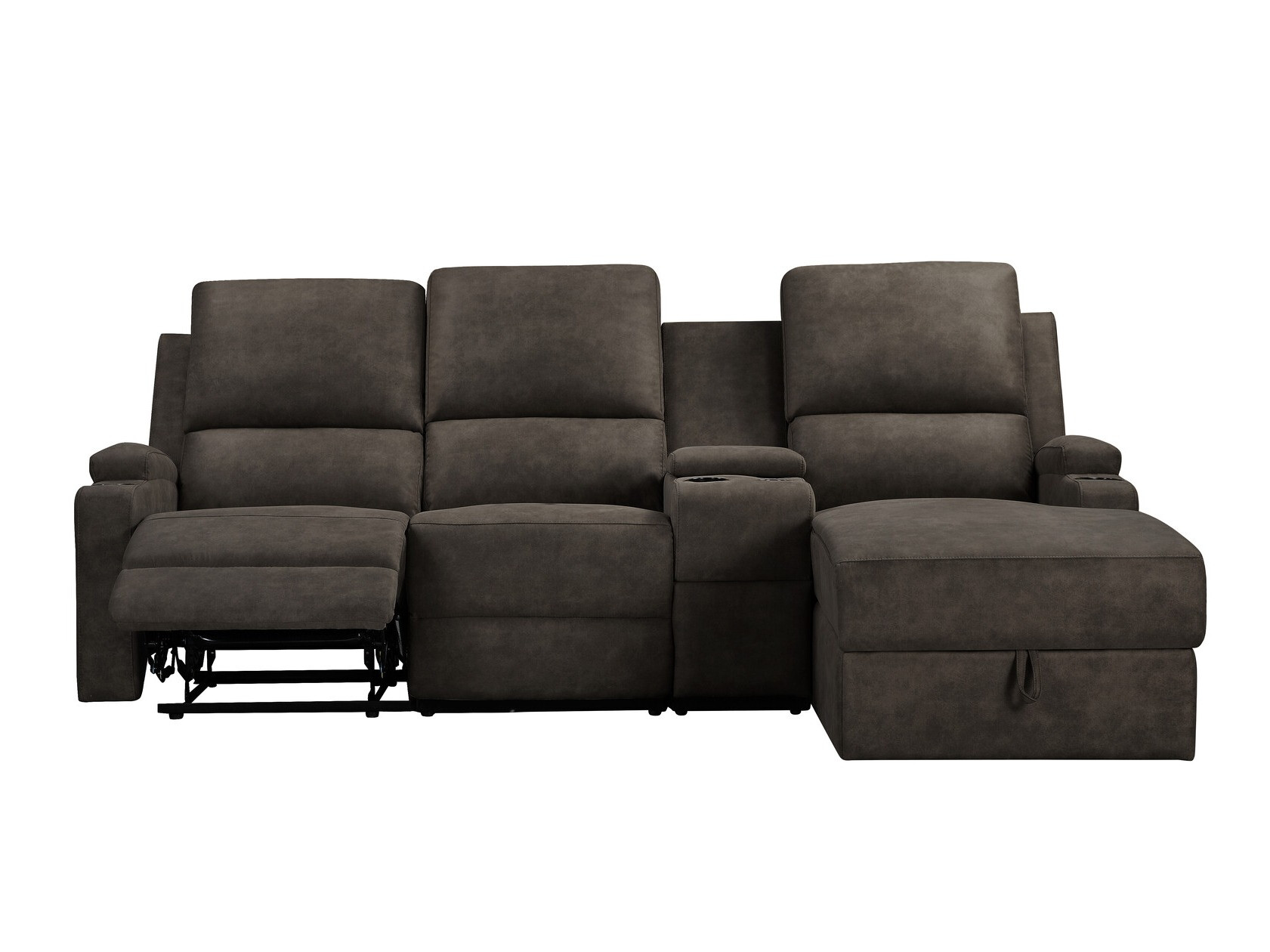 Sillón reclinable de ángulo suave Denton 1368 (Marrón oscuro)