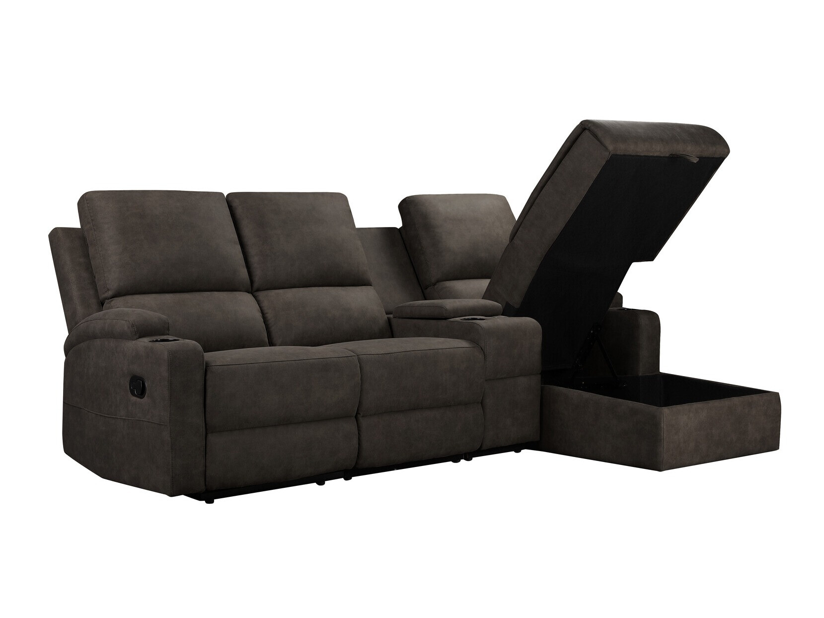Sillón reclinable de ángulo suave Denton 1368 (Marrón oscuro)
