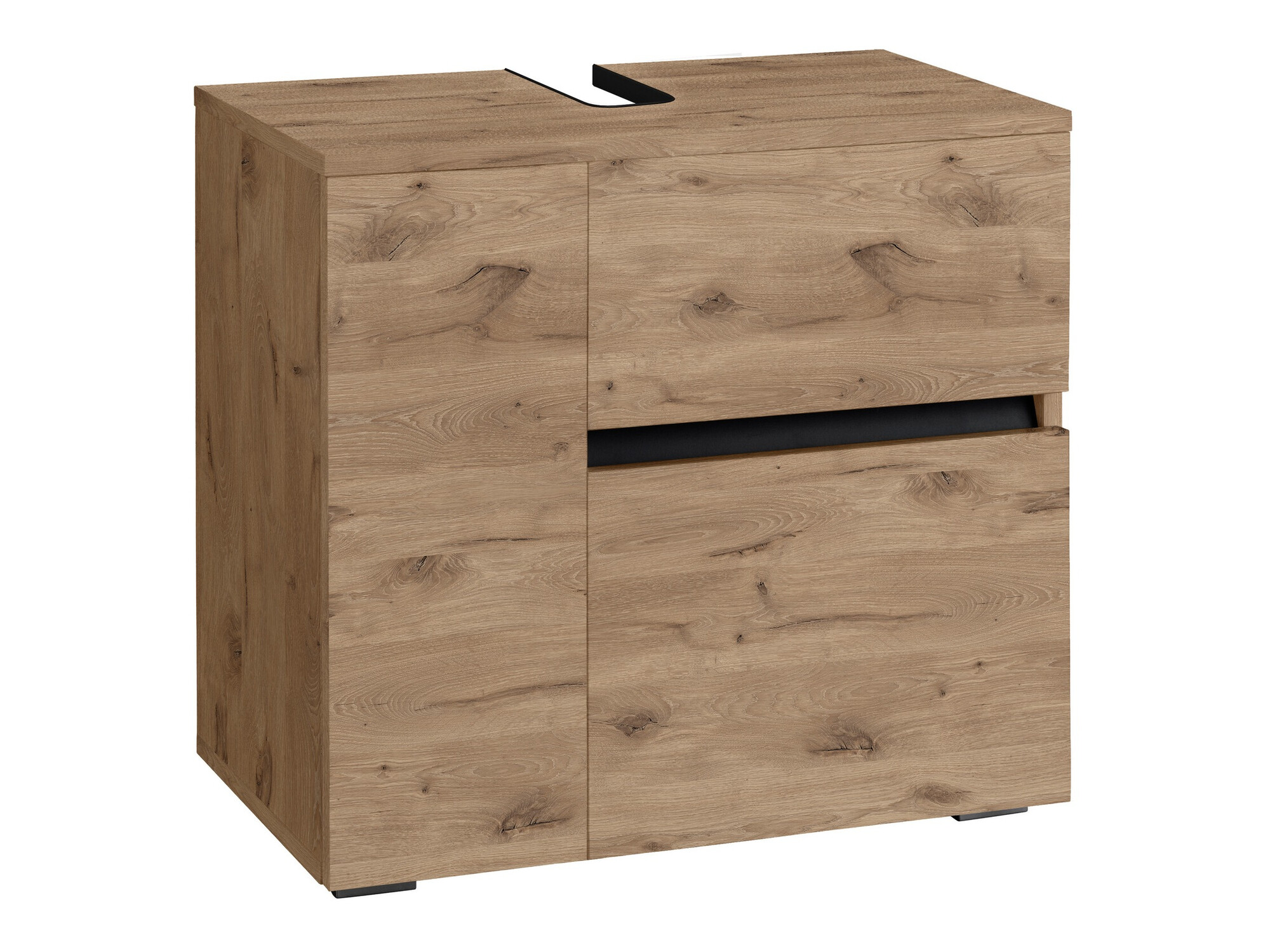 Armario de baño de pie para lavabo Soncamu 108 (Roble)