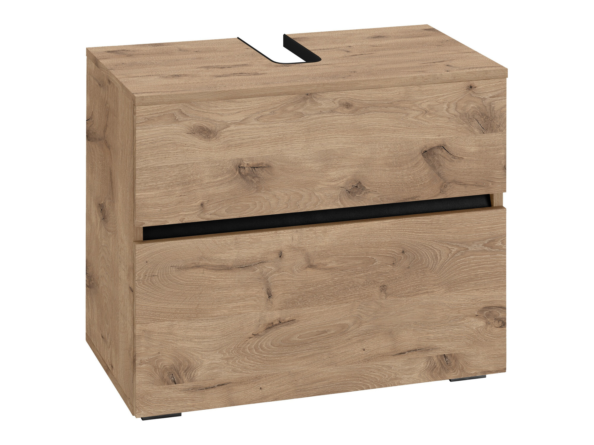 Armario de baño de pie para lavabo Soncamu 110 (Roble)