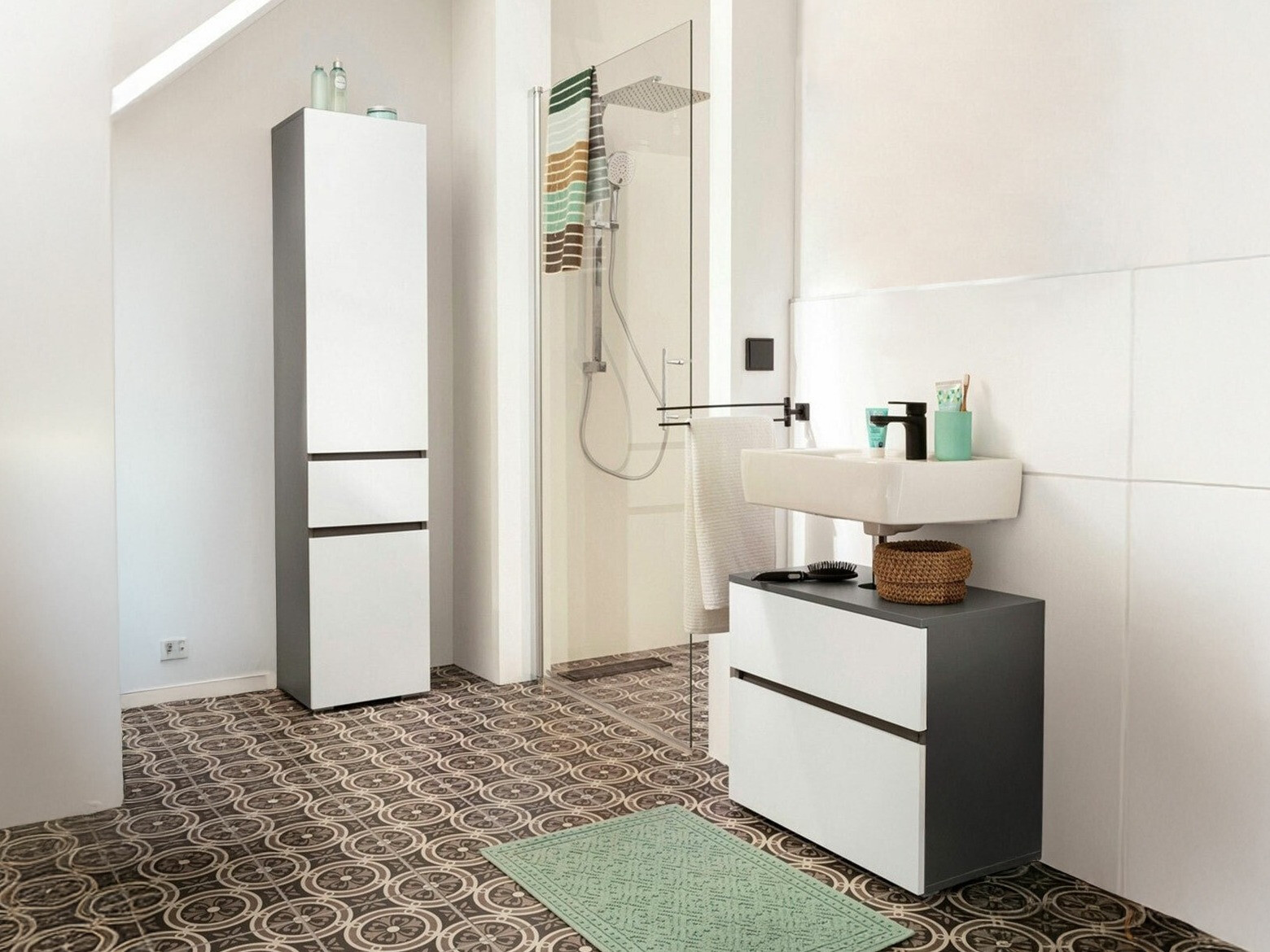 Conjunto de mueble de baño Soncamu 100