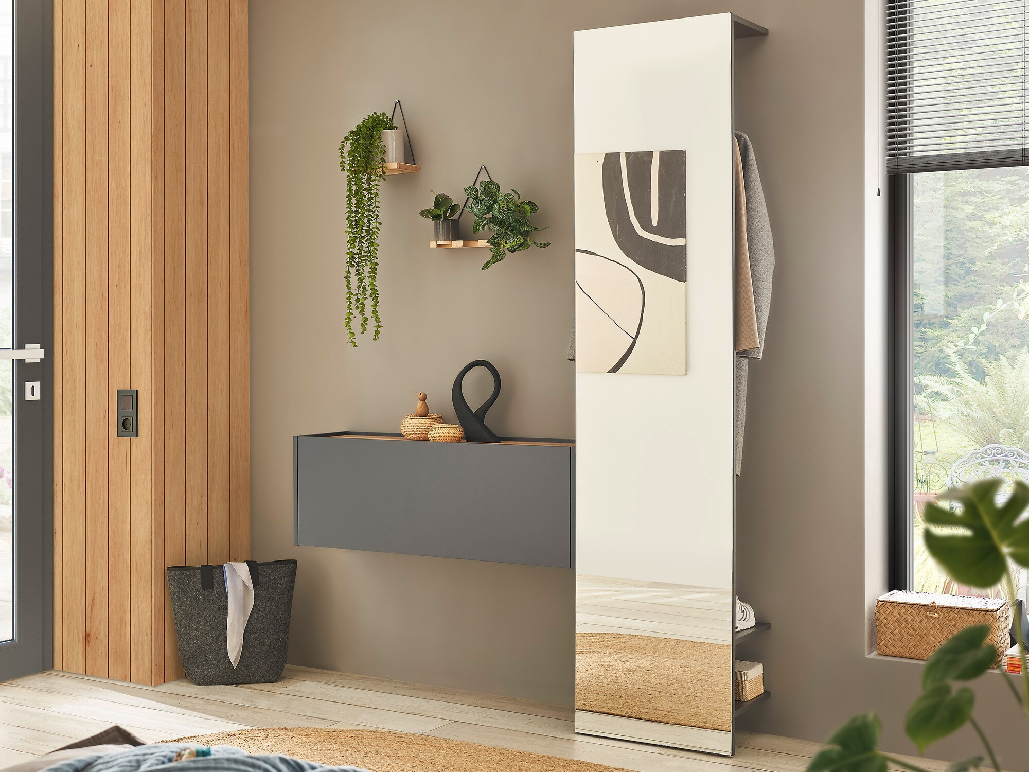 Conjunto para recibidor Elbsori 166 (Antracita)