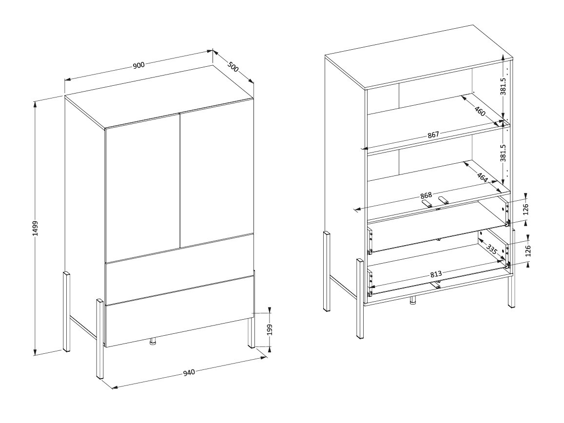 Estantería Etsore 106 (Cachemira)