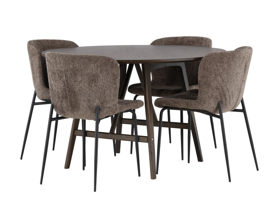 Conjunto de mesas y sillas para comedor Dallas 4570 (Marrón)