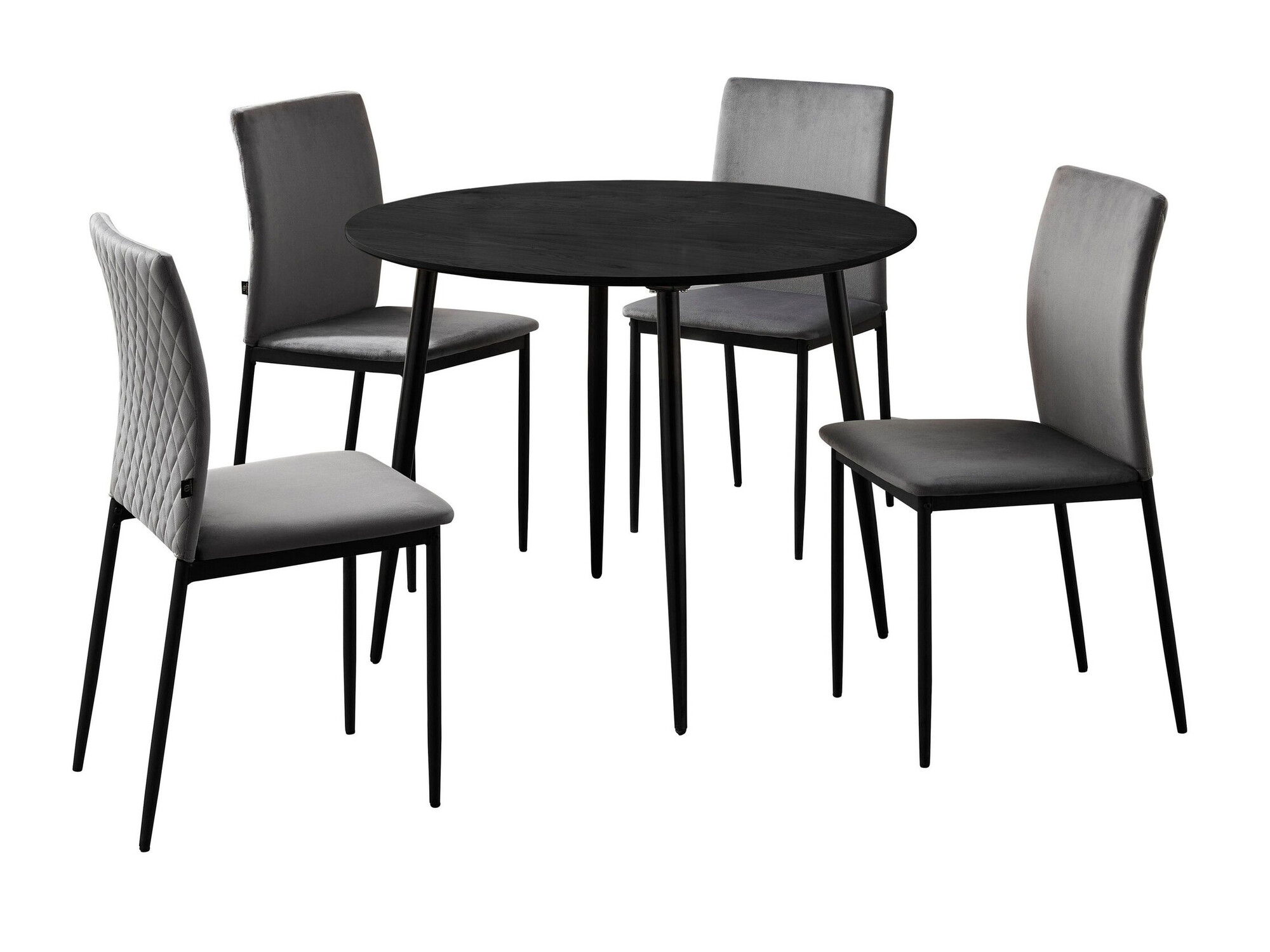 Conjunto de mesas y sillas para comedor Denton 1376 (Antracita)