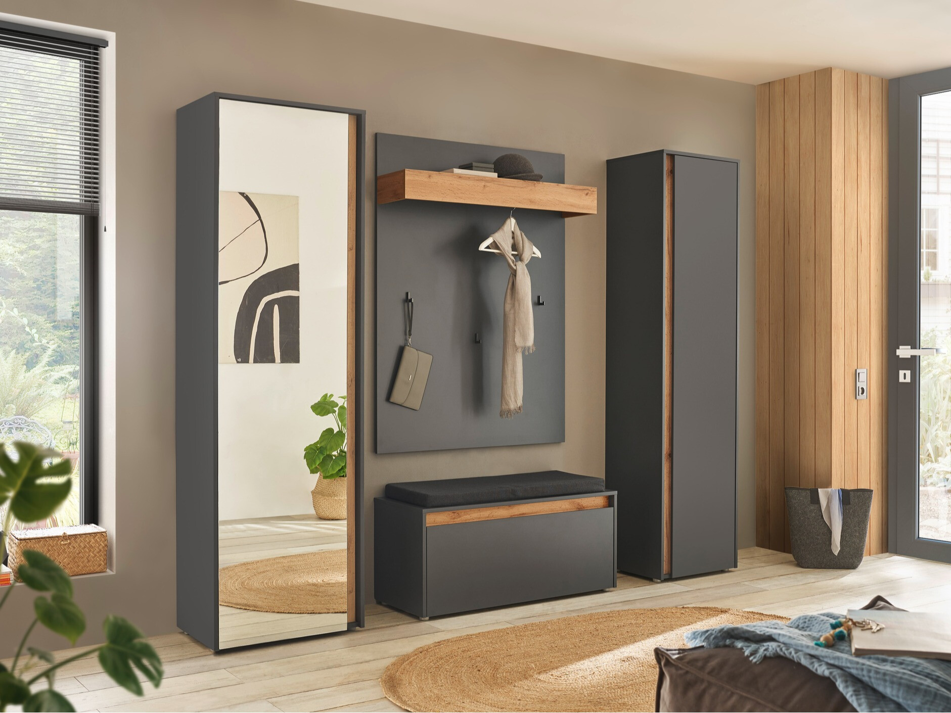 Conjunto para recibidor Elbsori 169 (Antracita)