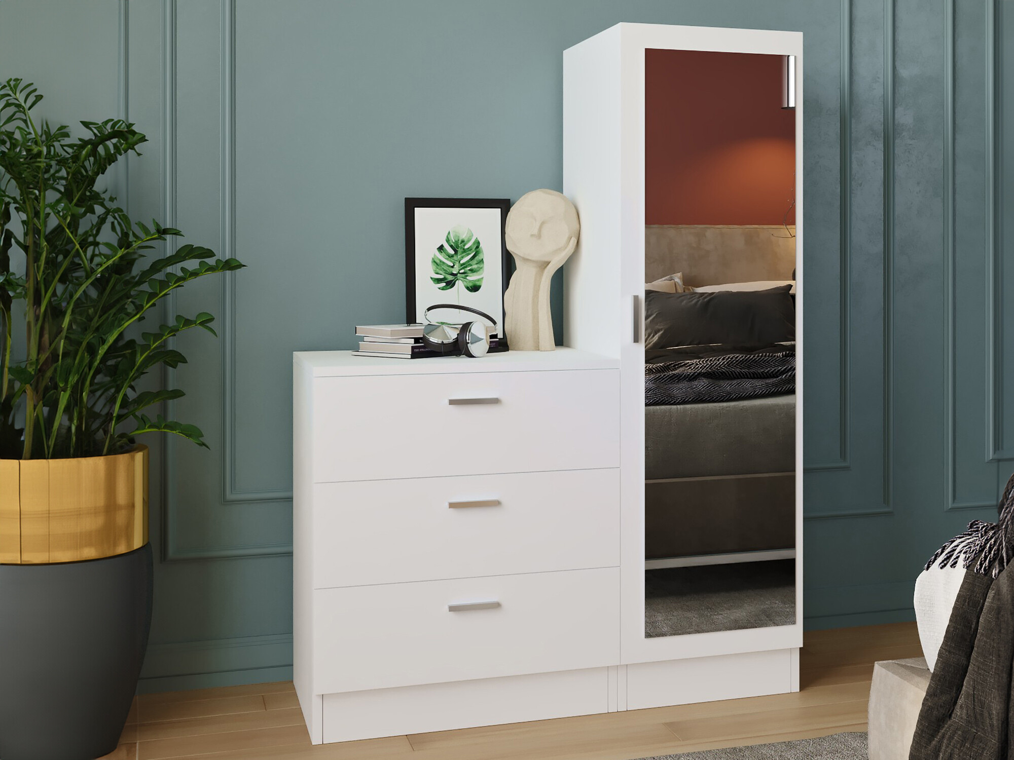 Conjunto para recibidor Kailua 558 (Blanco)