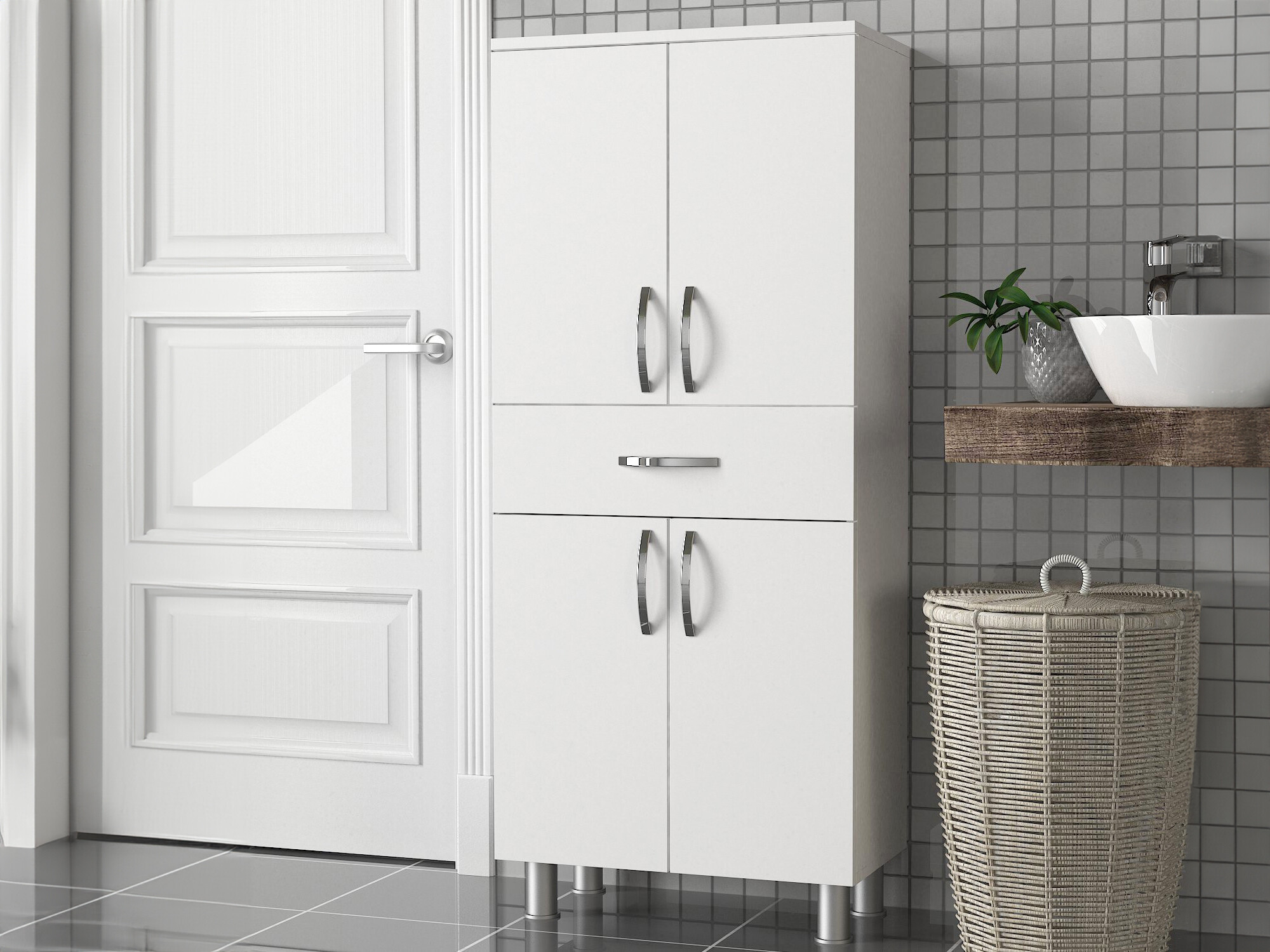 Armario de pie para baño Kailua 2076