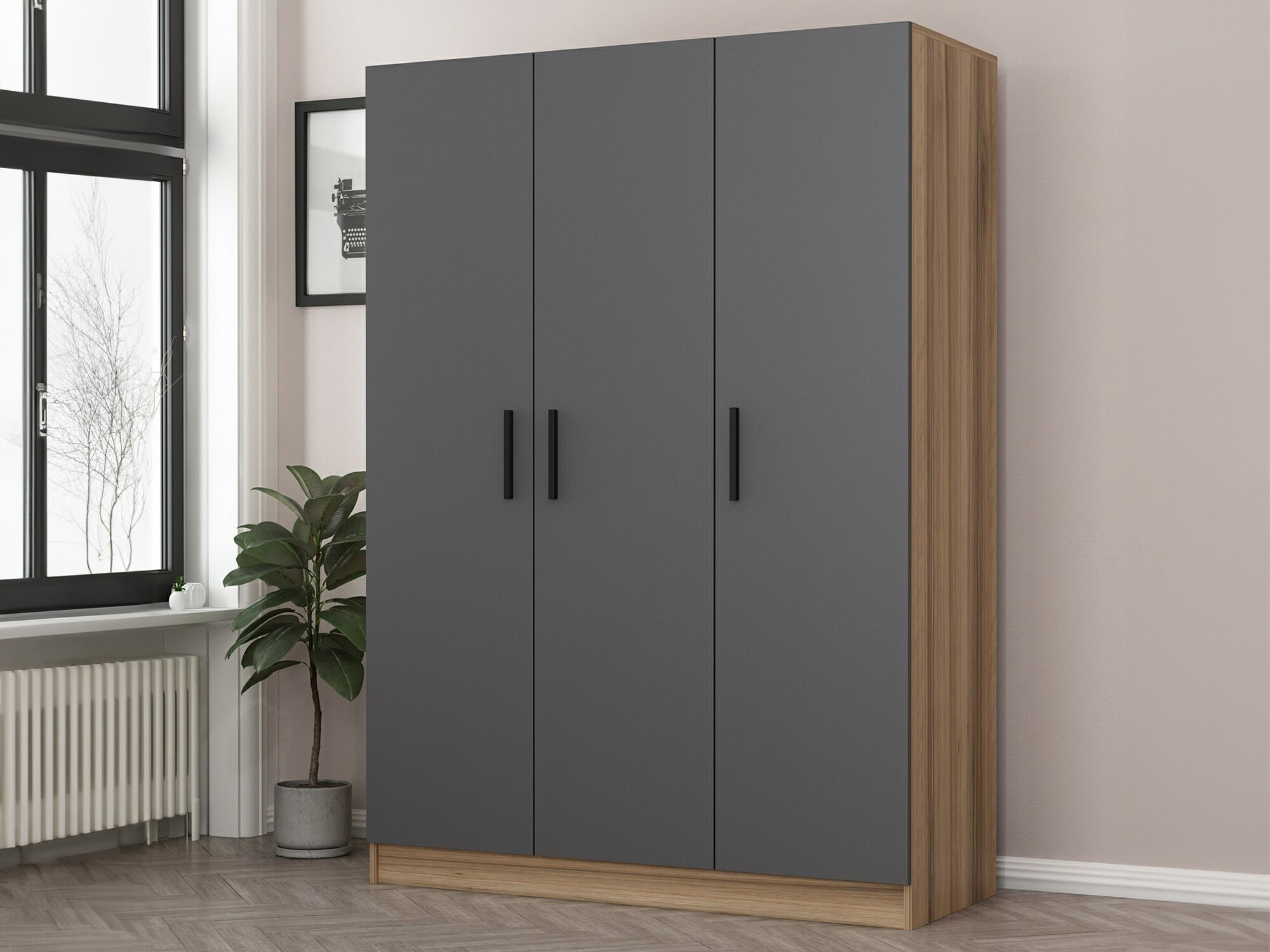 Armario Kailua L123 (Antracita + Roble)