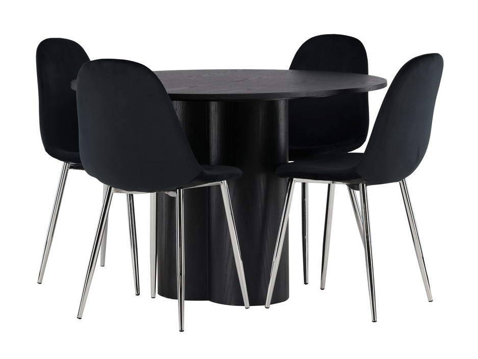 Conjunto de comedor Dallas 4578 (Negro)