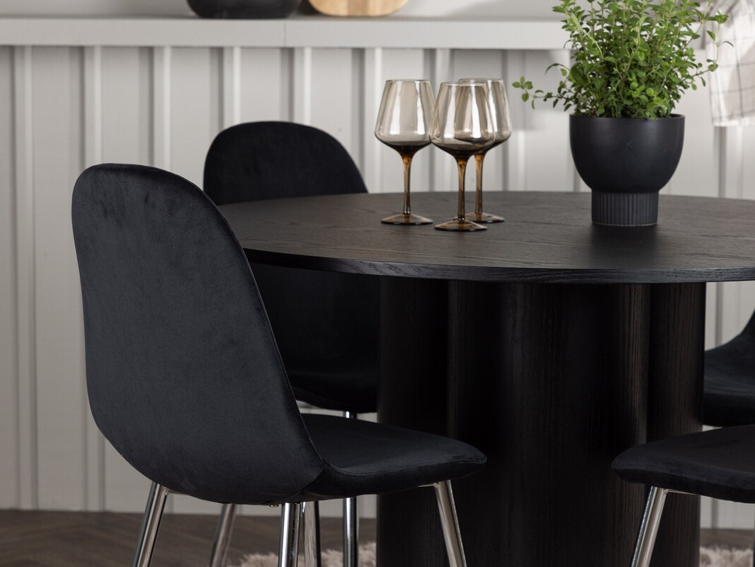 Conjunto de comedor Dallas 4578 (Negro)