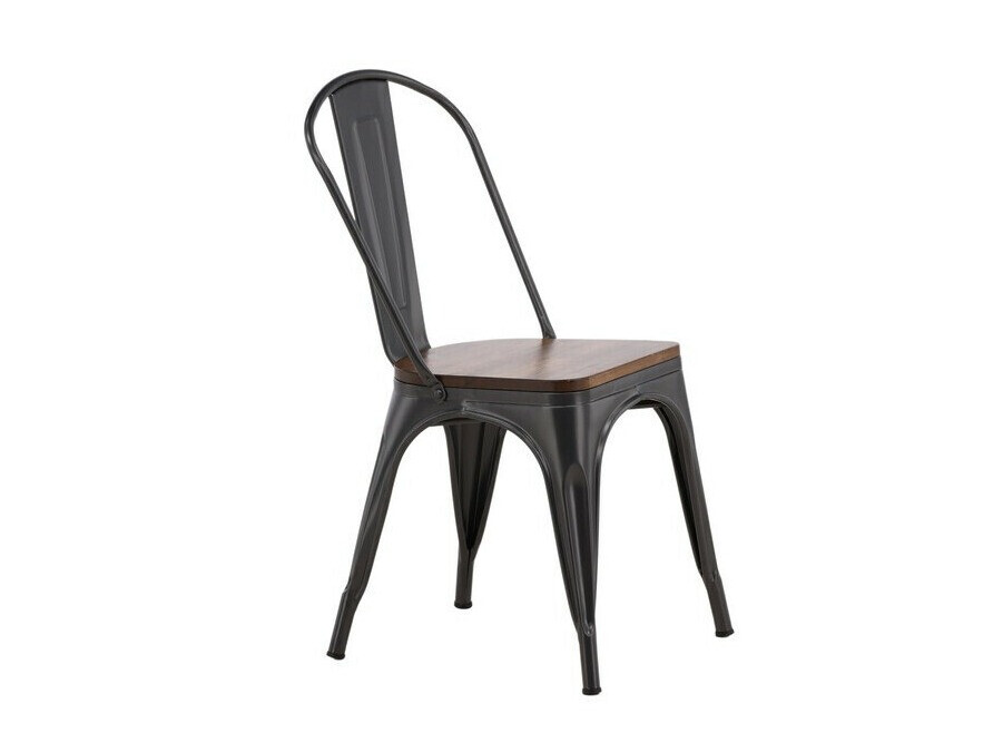 Conjunto de mesas y sillas para comedor Dallas 4589 (Negro + Nogal)