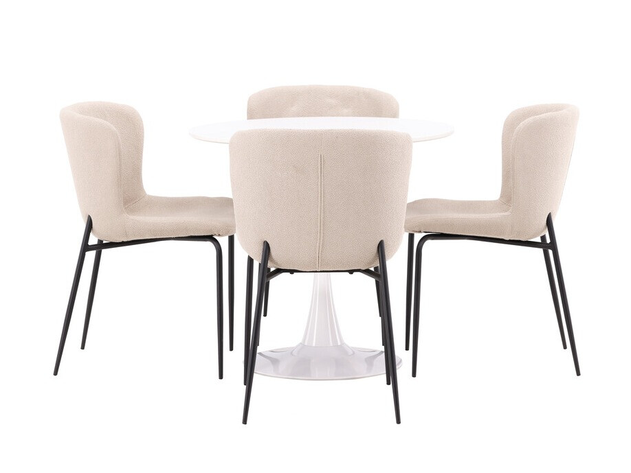 Conjunto de mesas y sillas para comedor Dallas 4590 (Beige)
