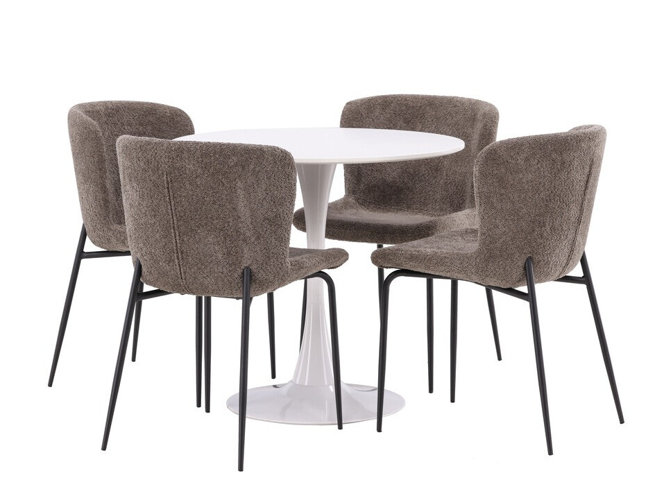 Conjunto de mesas y sillas para comedor Dallas 4590 (Marrón)