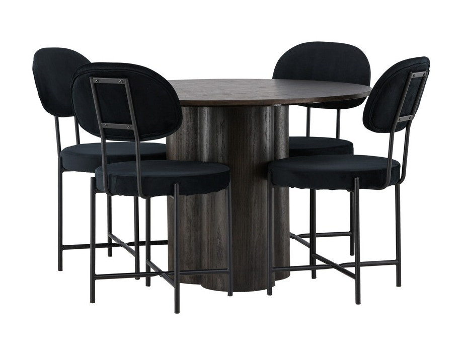 Conjunto de mesas y sillas para comedor Dallas 4605 (Nuez oscura)