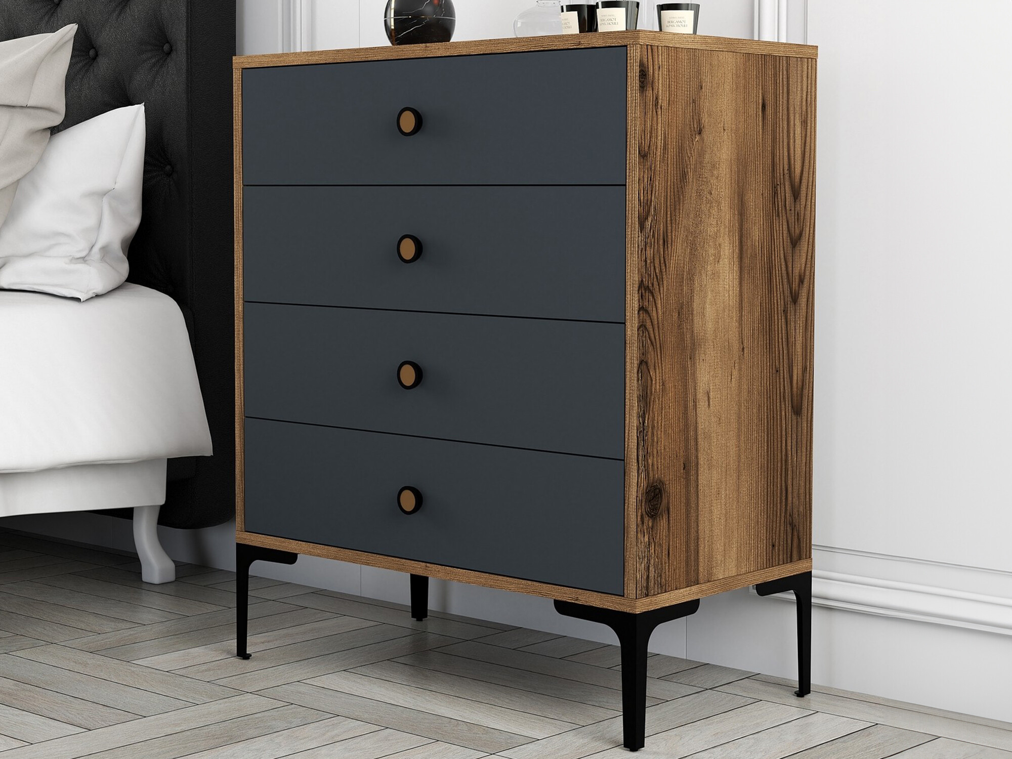 Cómoda Kailua 771 (Nogal + Anhtracite)