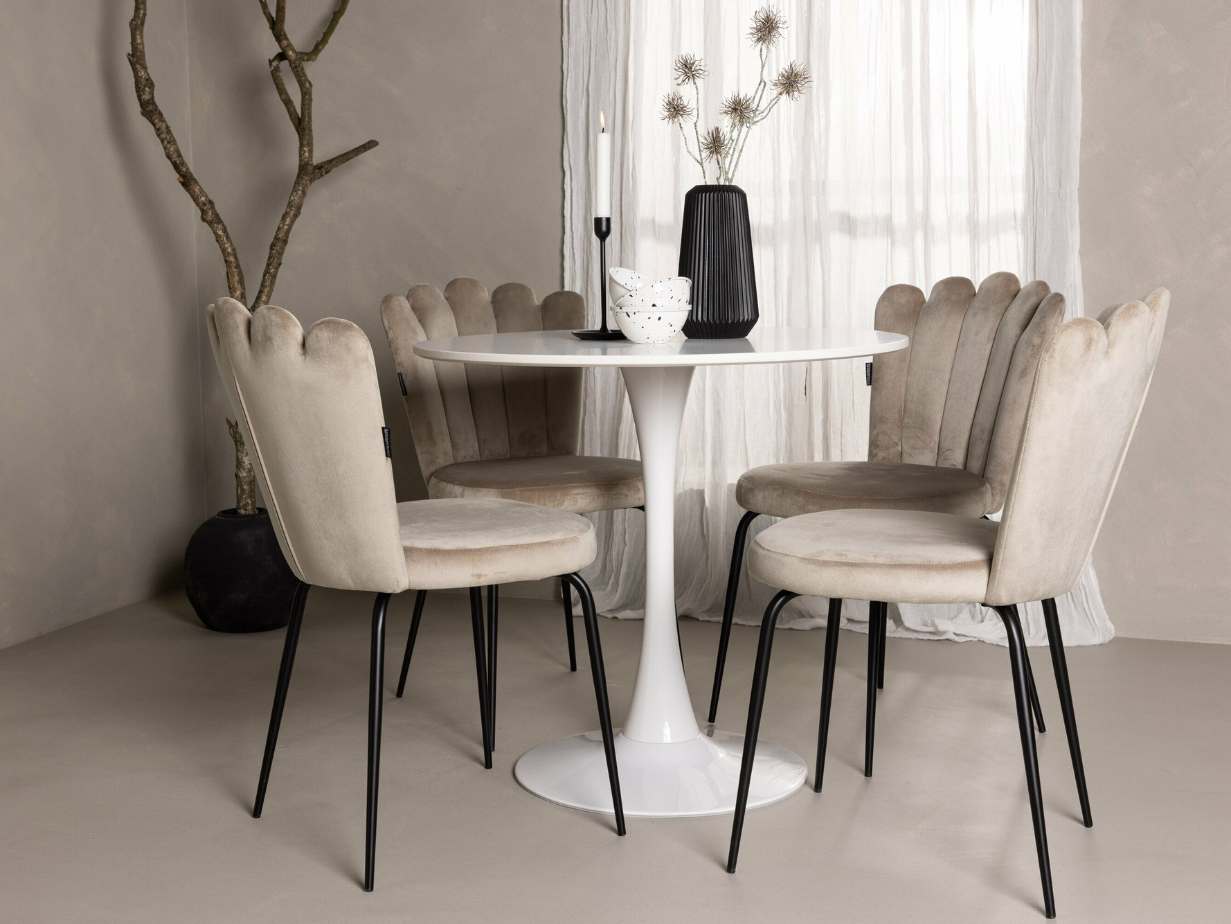 Conjunto de mesas y sillas para comedor Dallas 4591