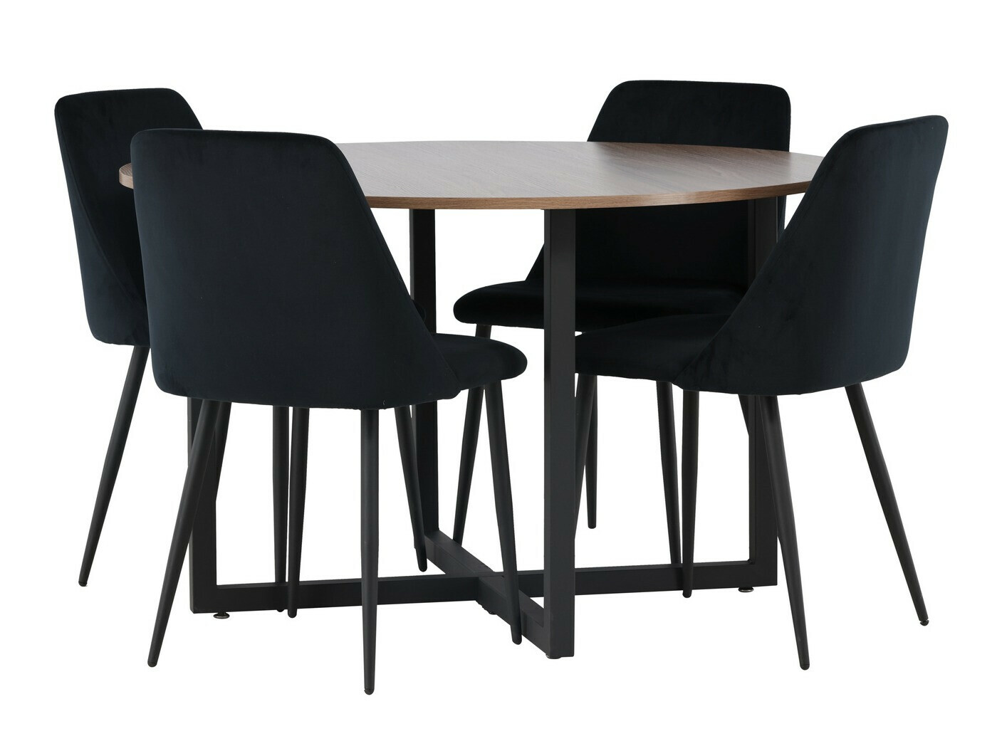 Conjunto de comedor Dallas 4598 (Negro)