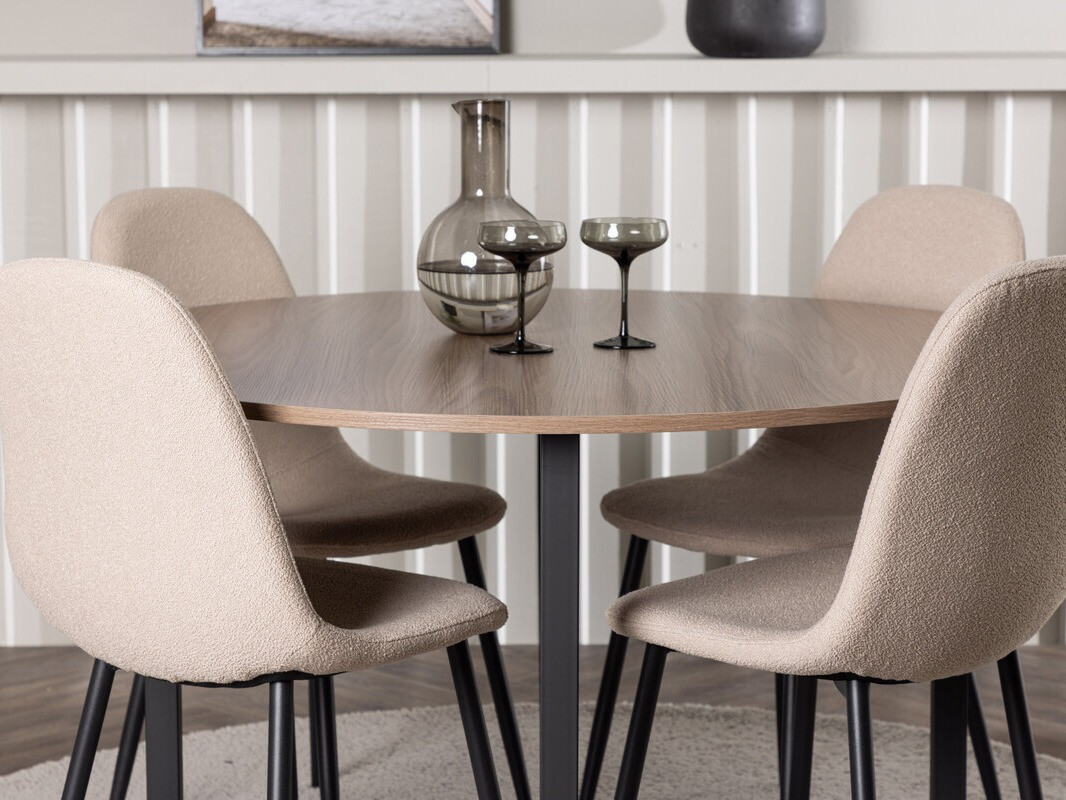 Conjunto de mesas y sillas para comedor Dallas 4599 (Beige)