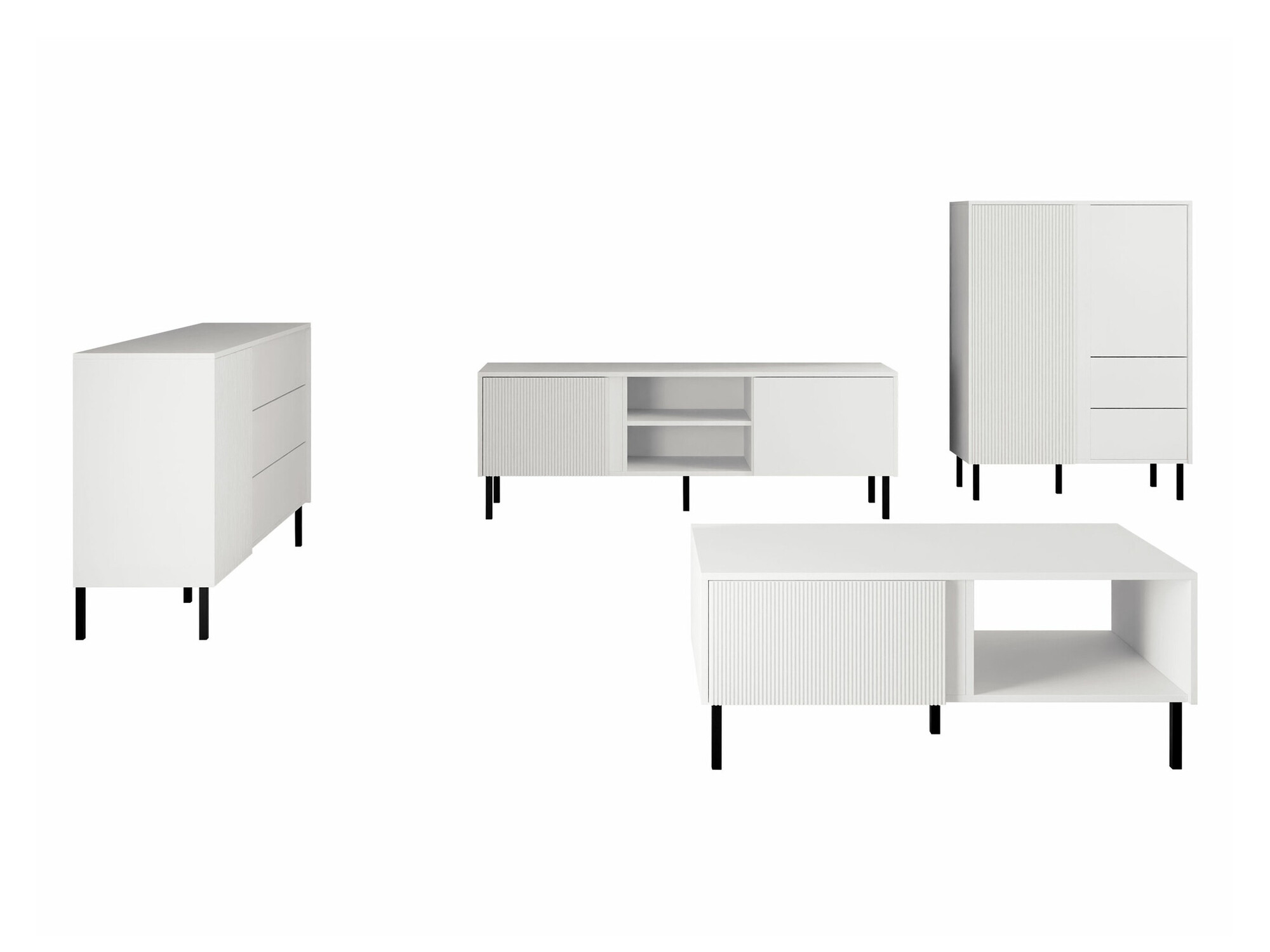 Conjunto de salón Lumiri 108 (Blanco)