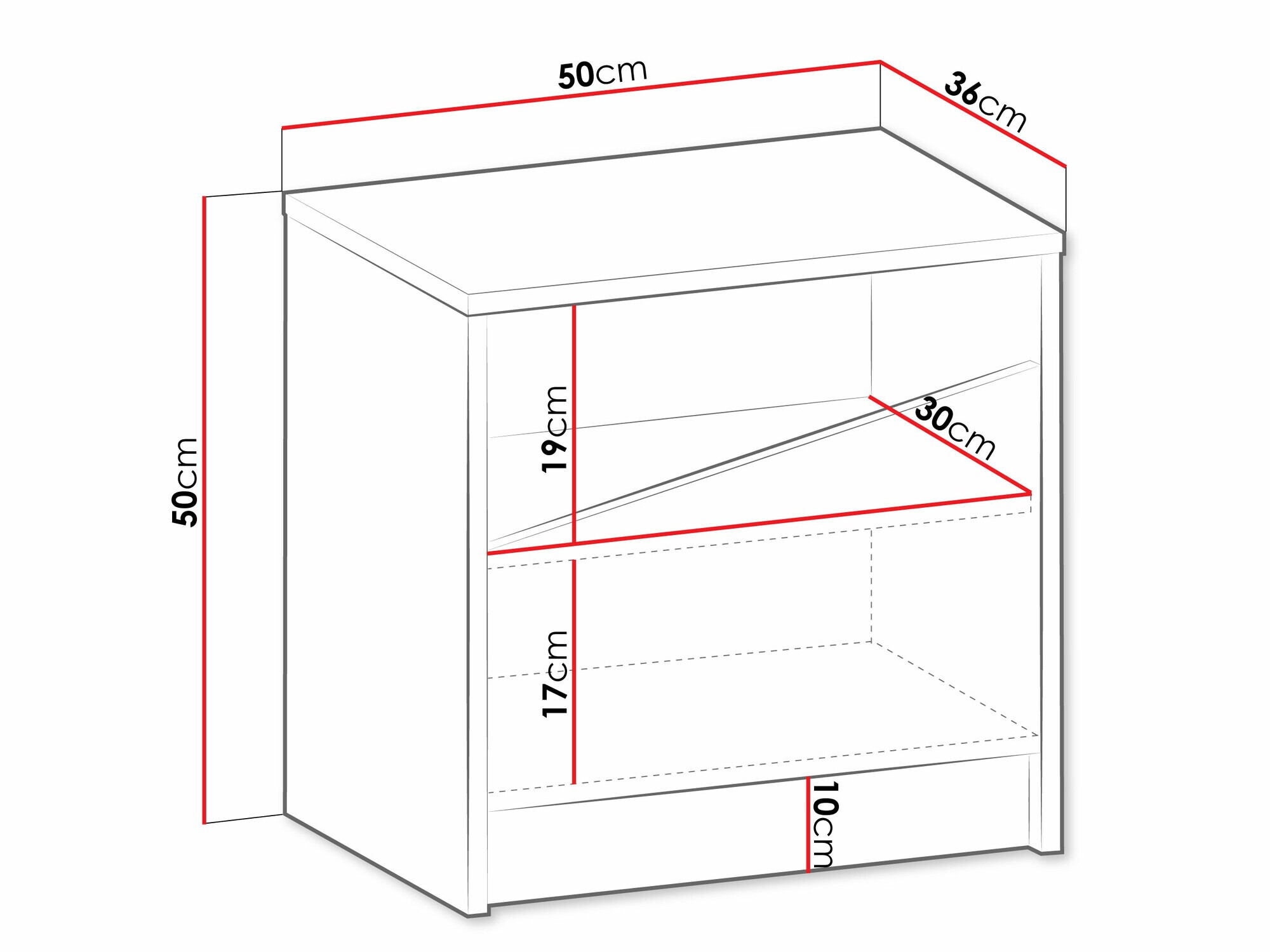Mesilla de noche Tenreme 106 (Beige + Roble)