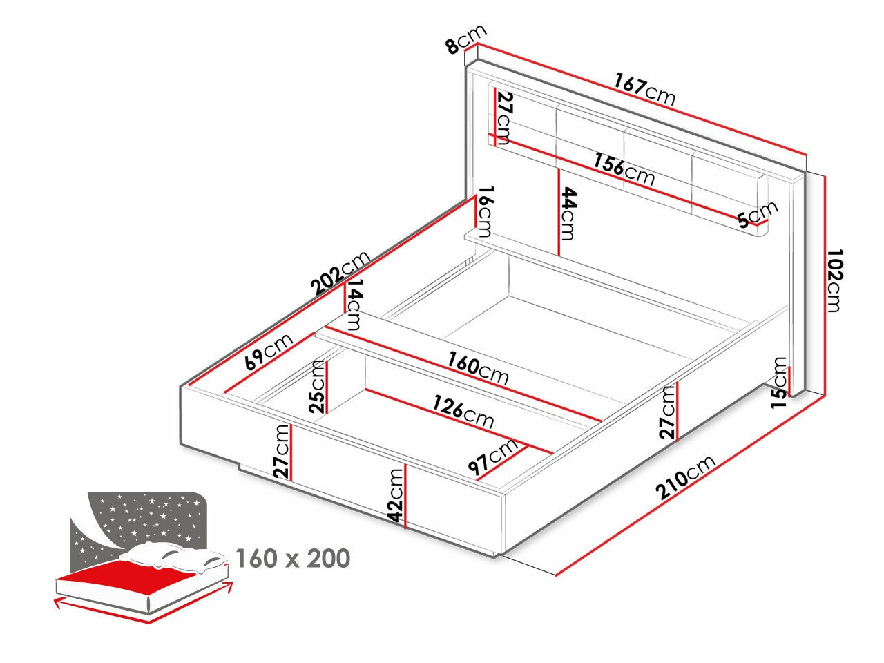 Cama Flodale 103 (No)