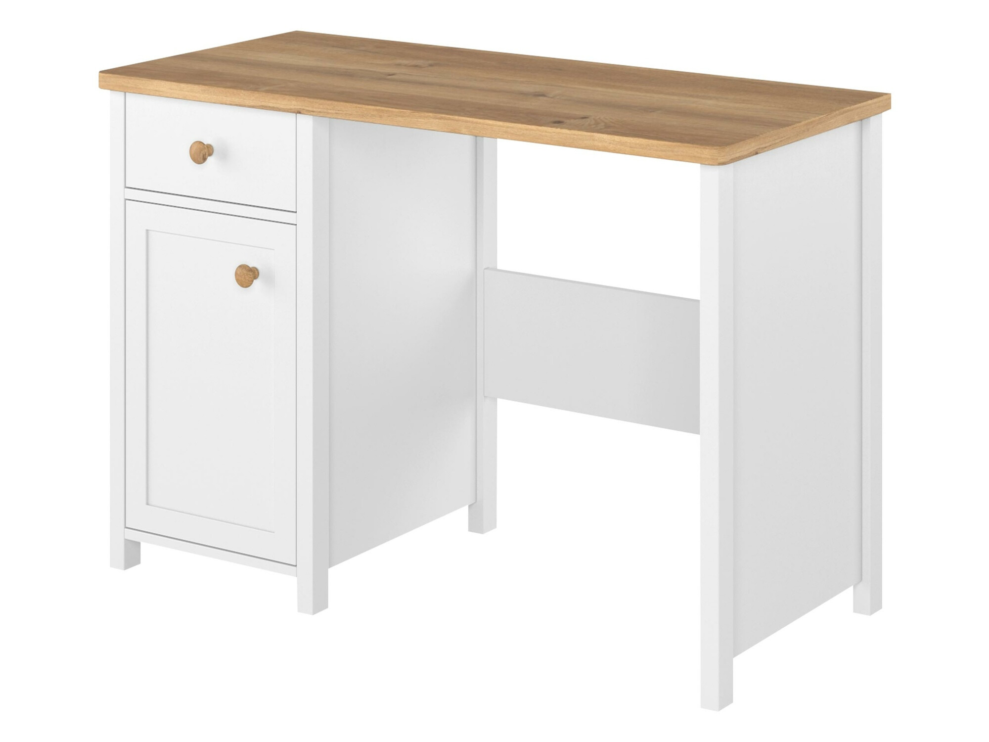 Escritorio Romelbo 139 (Blanco + Roble)